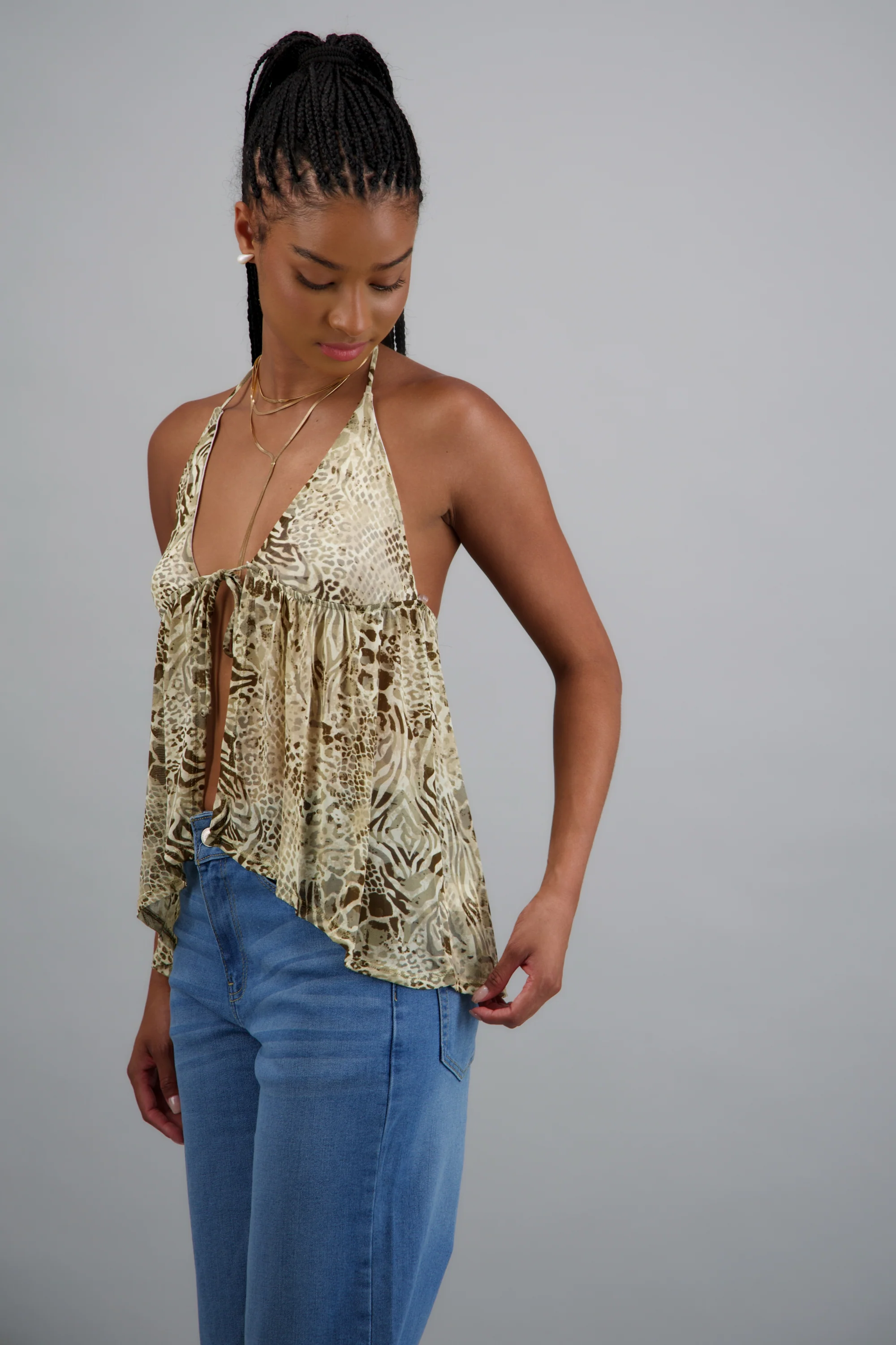 Top halter animal print - Image 2