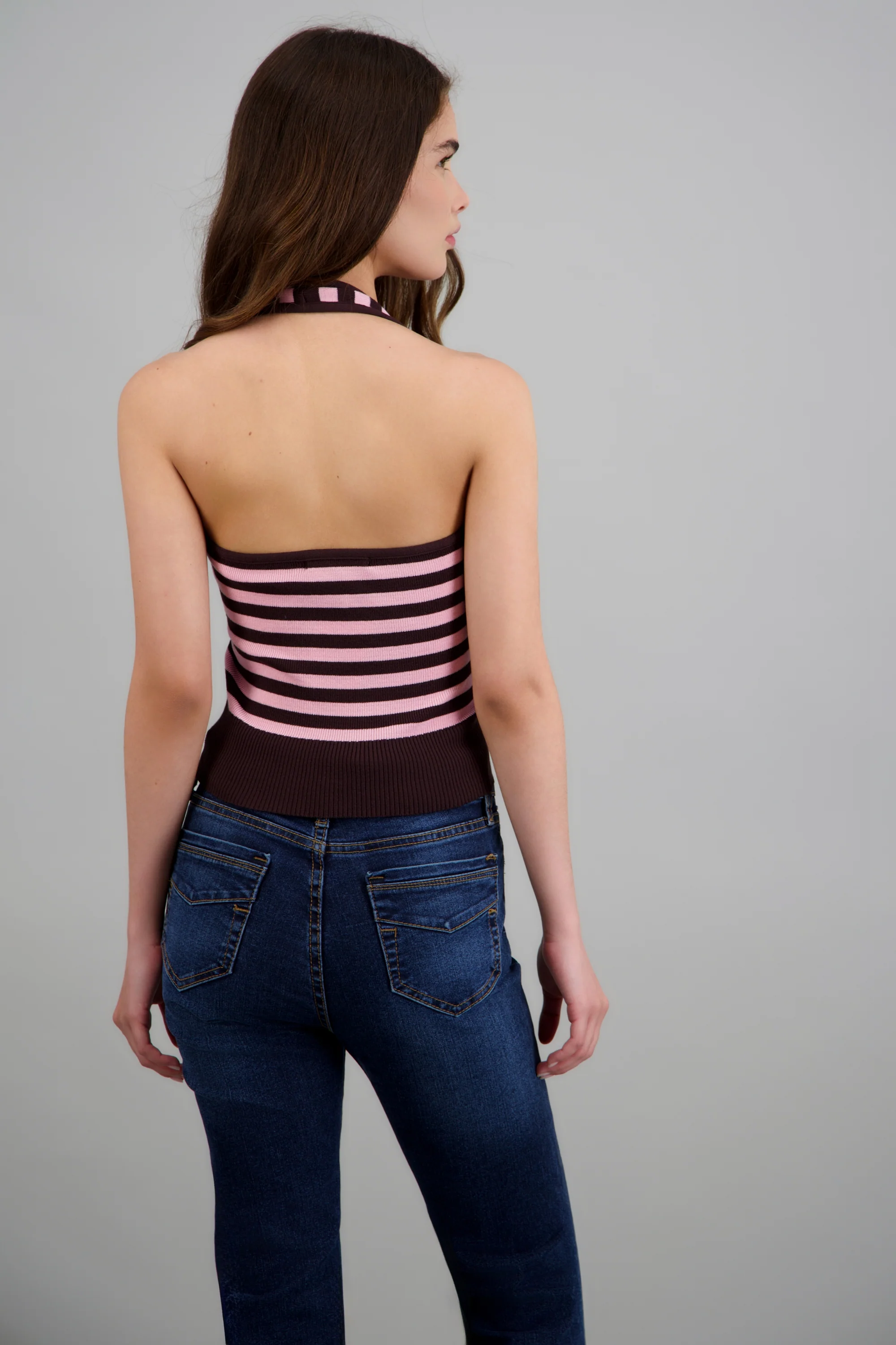 Top halter cruce rayas - Image 4