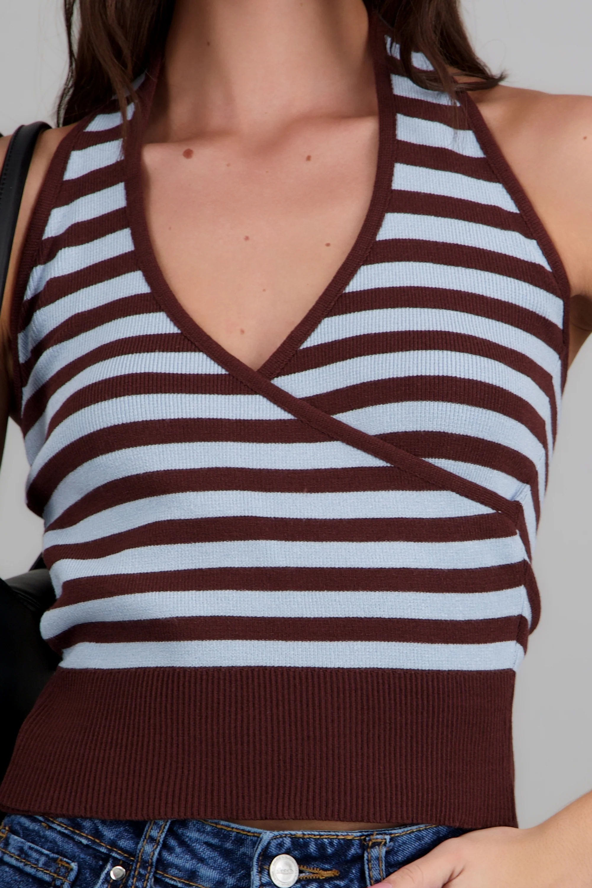 Top halter cruce rayas - Image 5