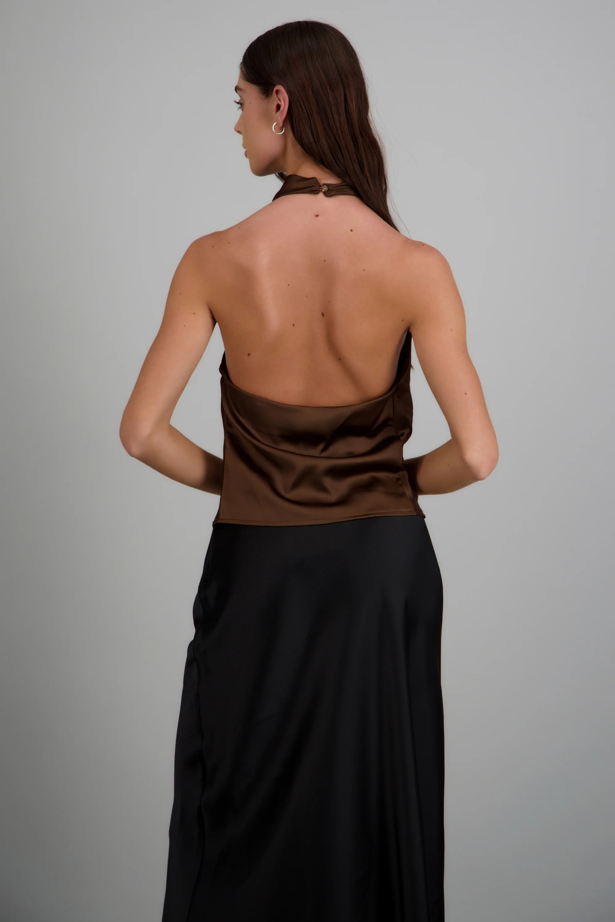 top halter cuello cascada - Image 4