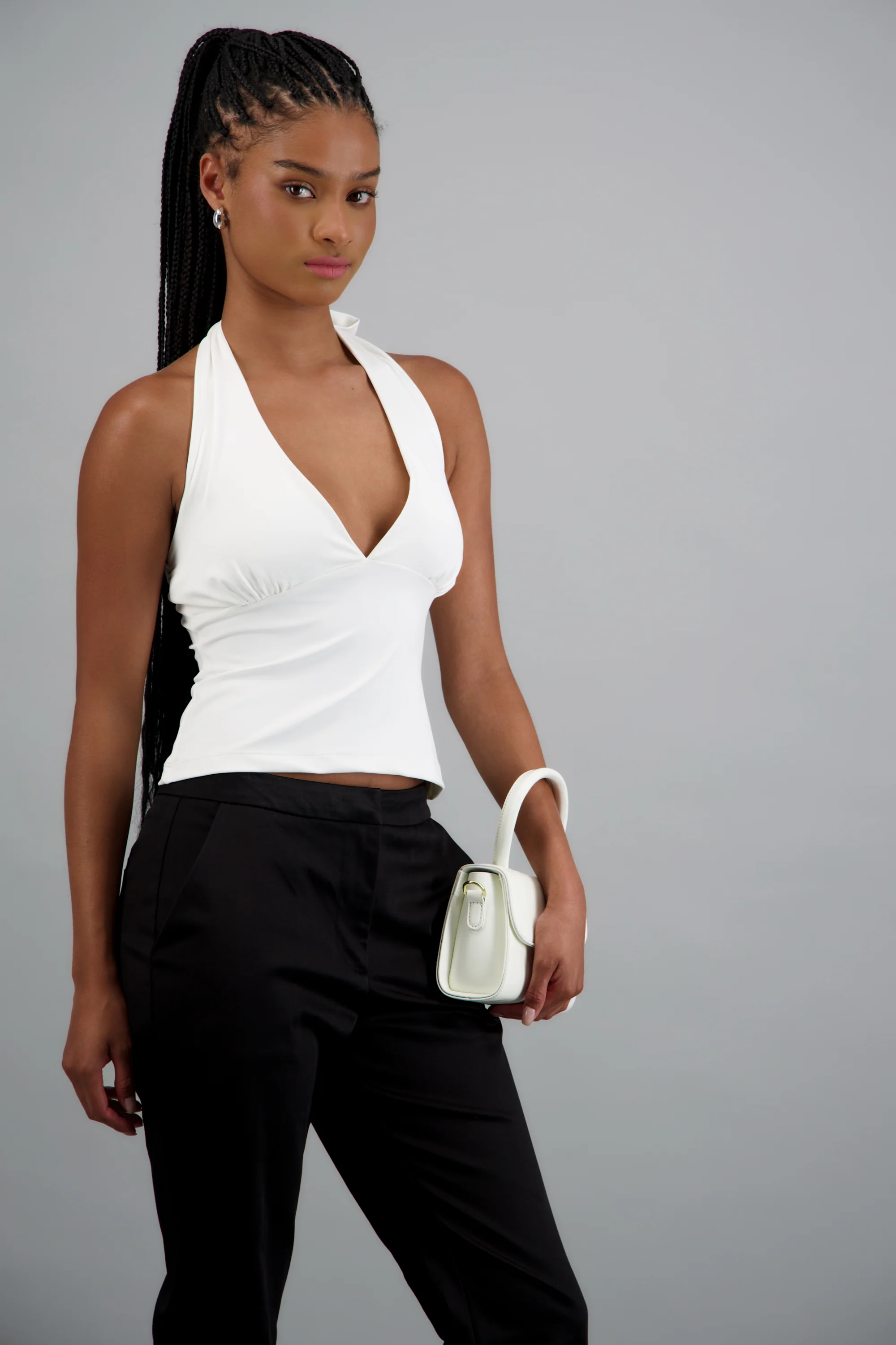 top halter escote v - Image 2