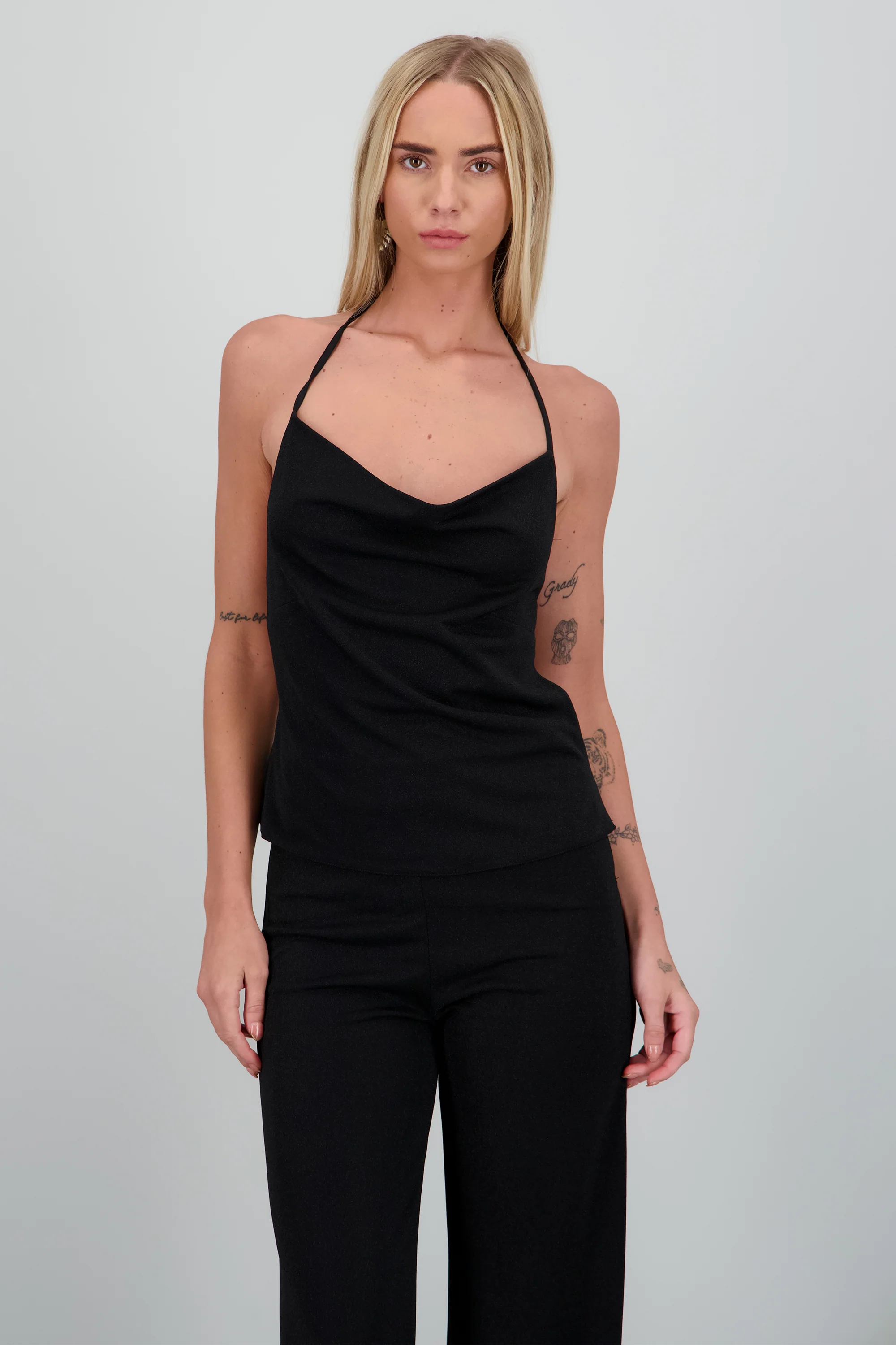 Top Halter Metalizado