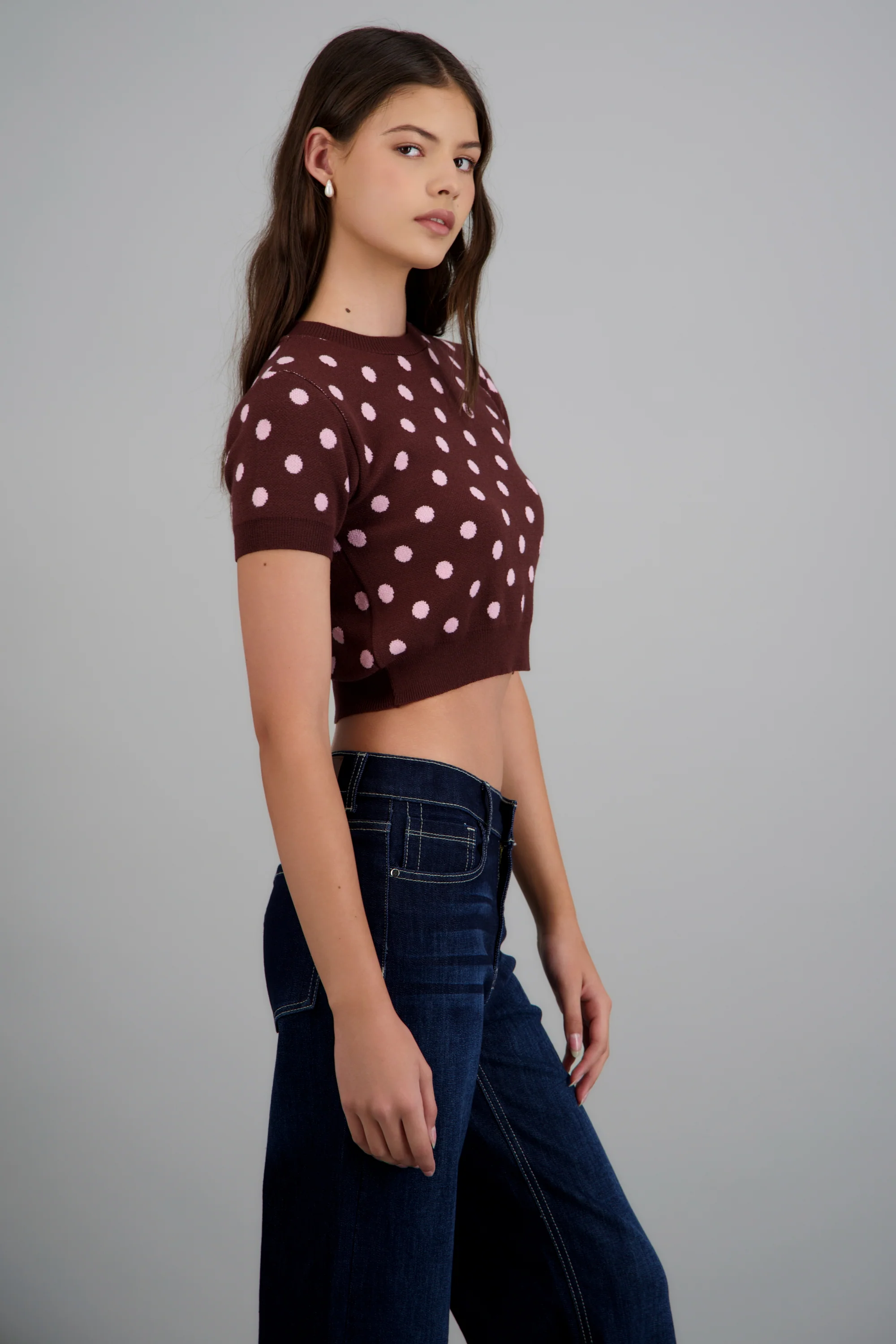 Top manga corta polka dots - Image 2