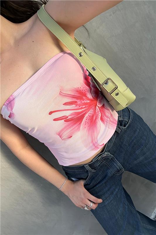 Top mesh estampado flor - Image 2