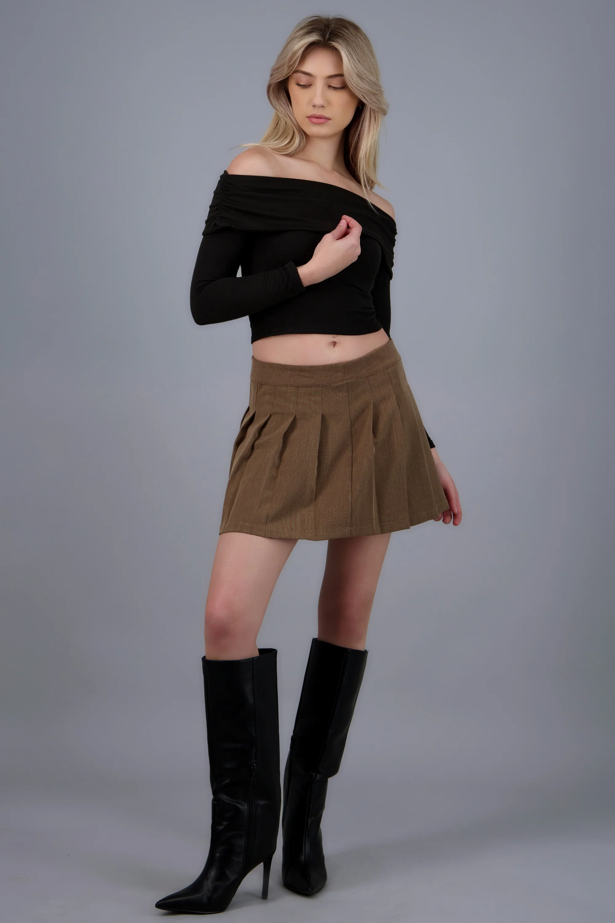 Top off shoulder de manga larga - Image 3