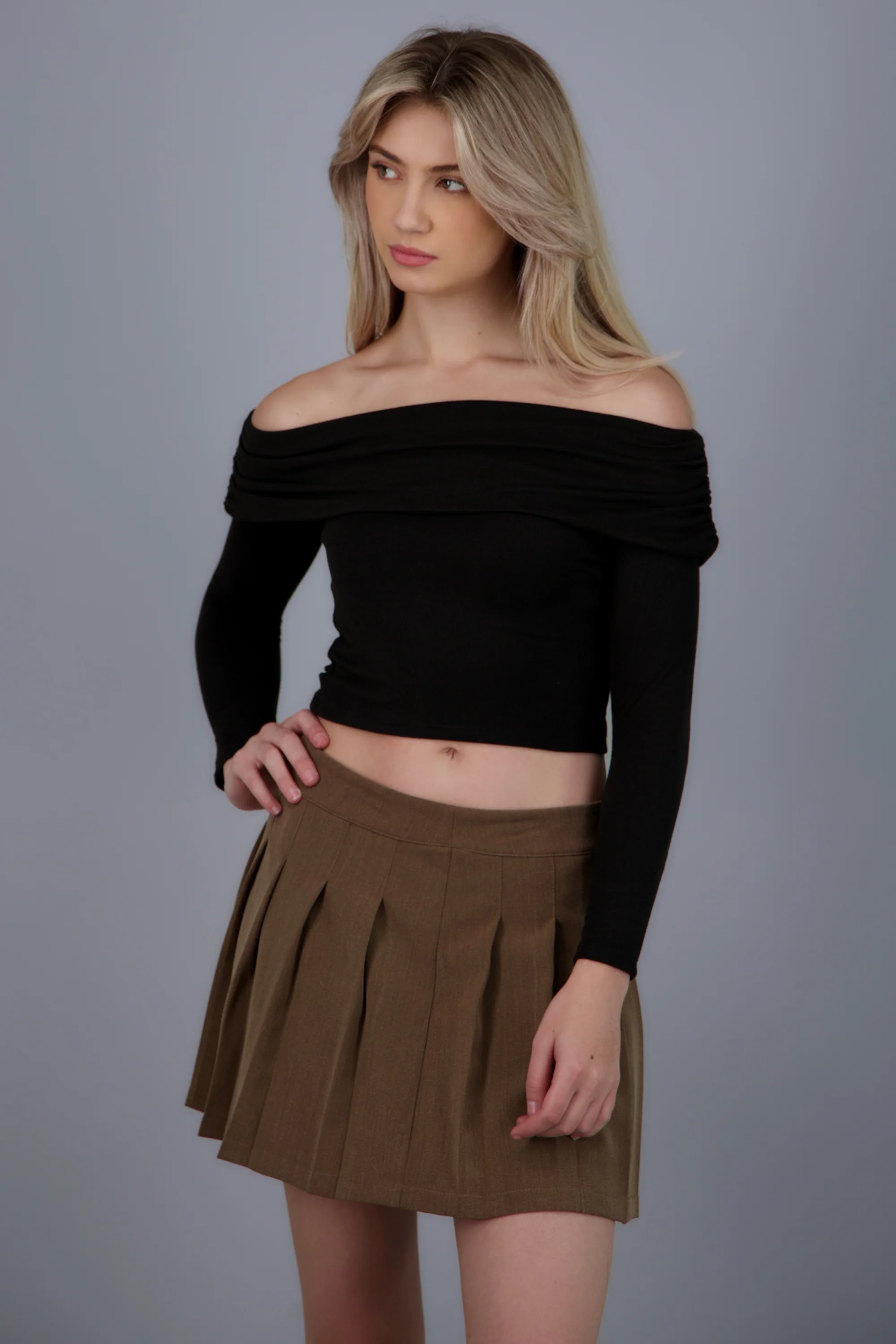 Top off shoulder de manga larga - Image 4