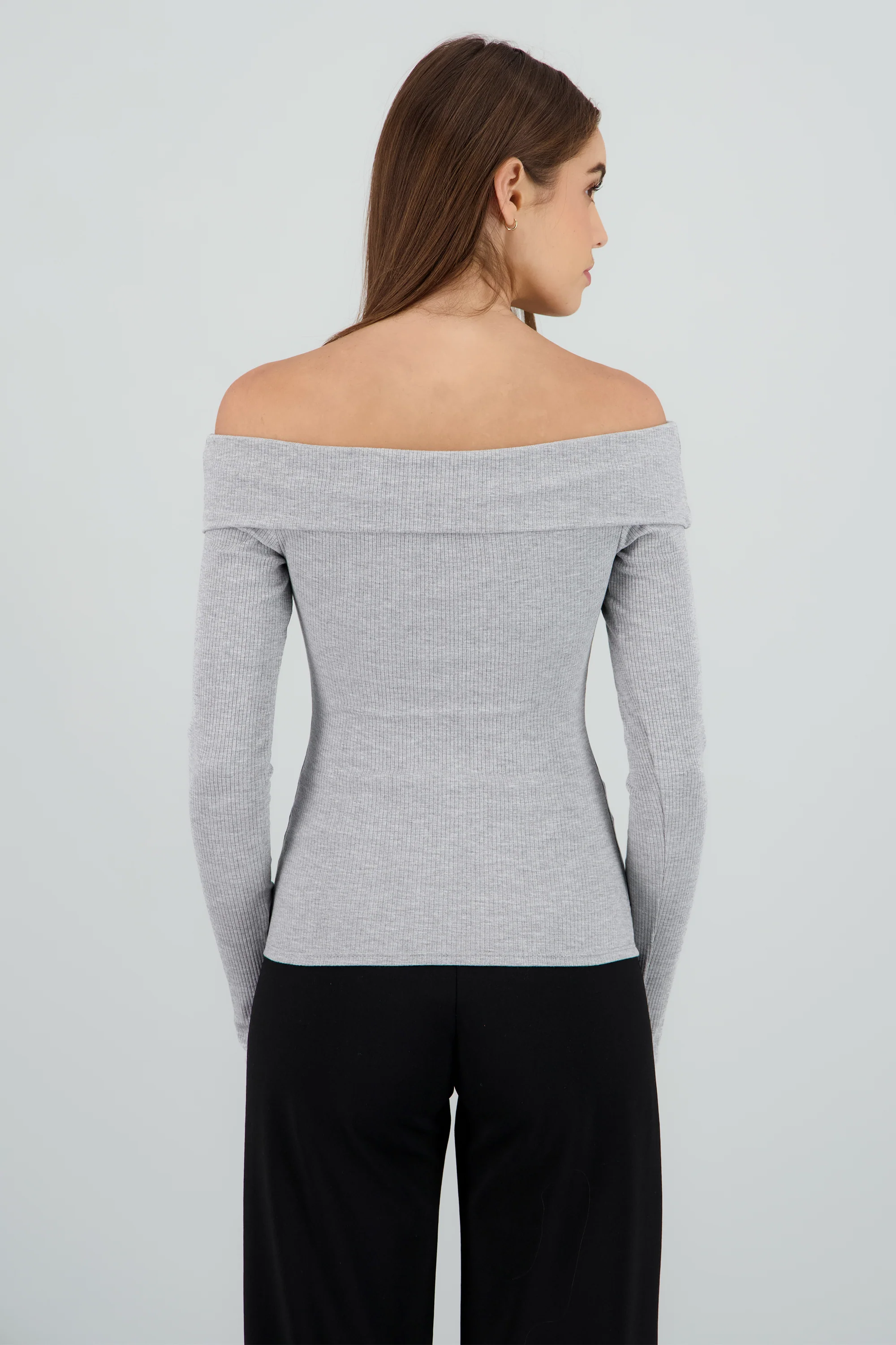 Top off shoulder detalle botones - Image 4