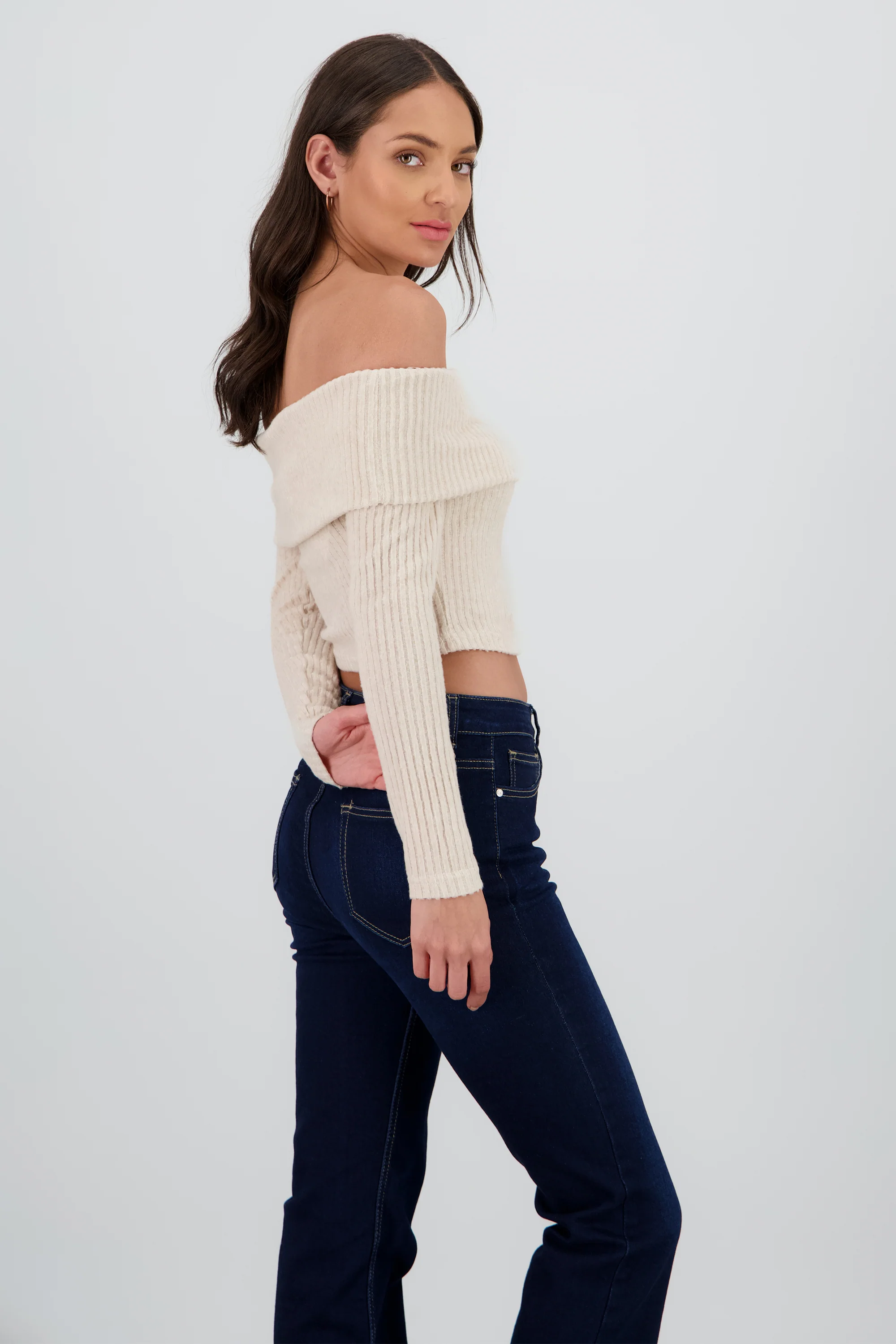 Top off shoulder liso tipo rib - Image 3