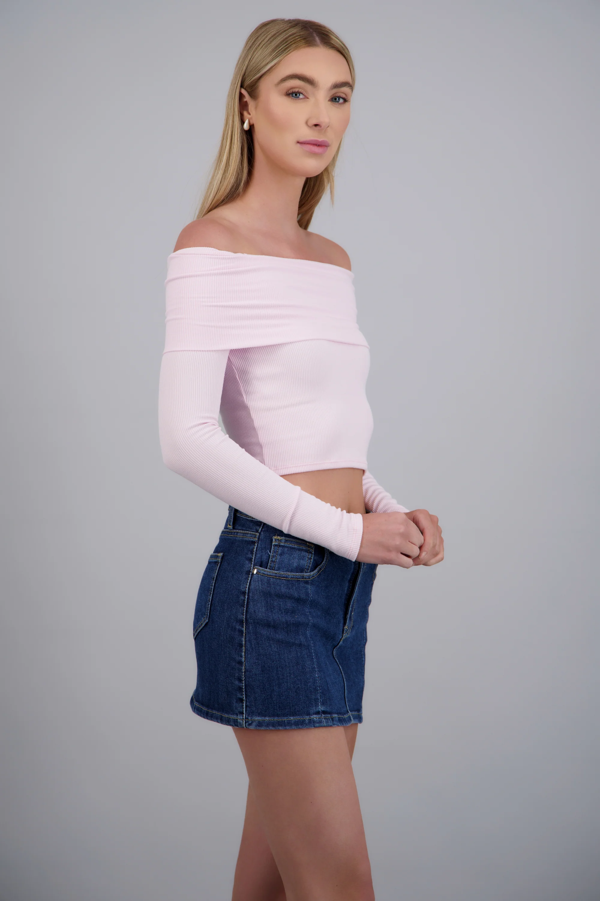 TOP OFF SHOULDER M/L RIB - Image 2