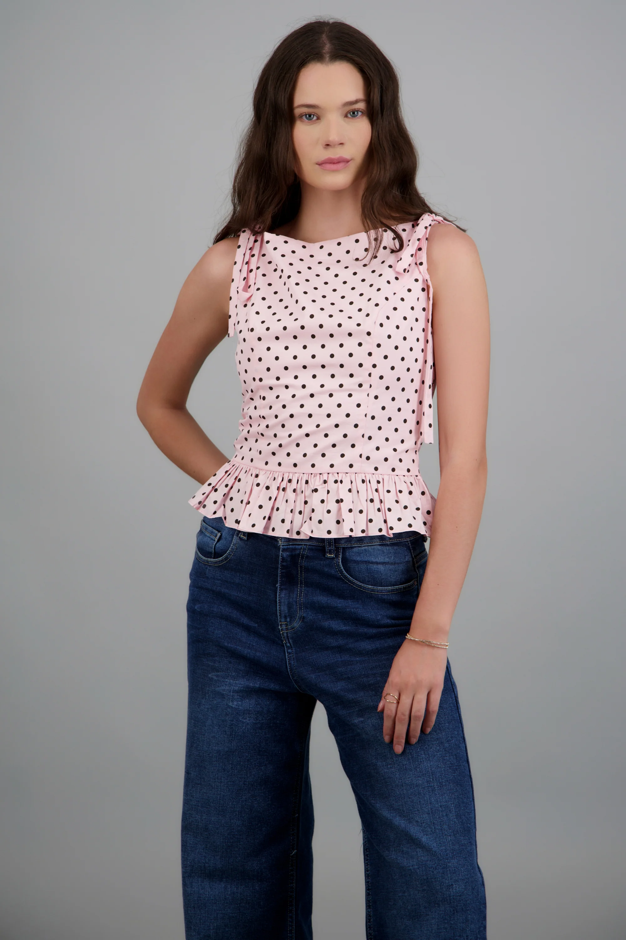 Top polkadot peplum - Image 3
