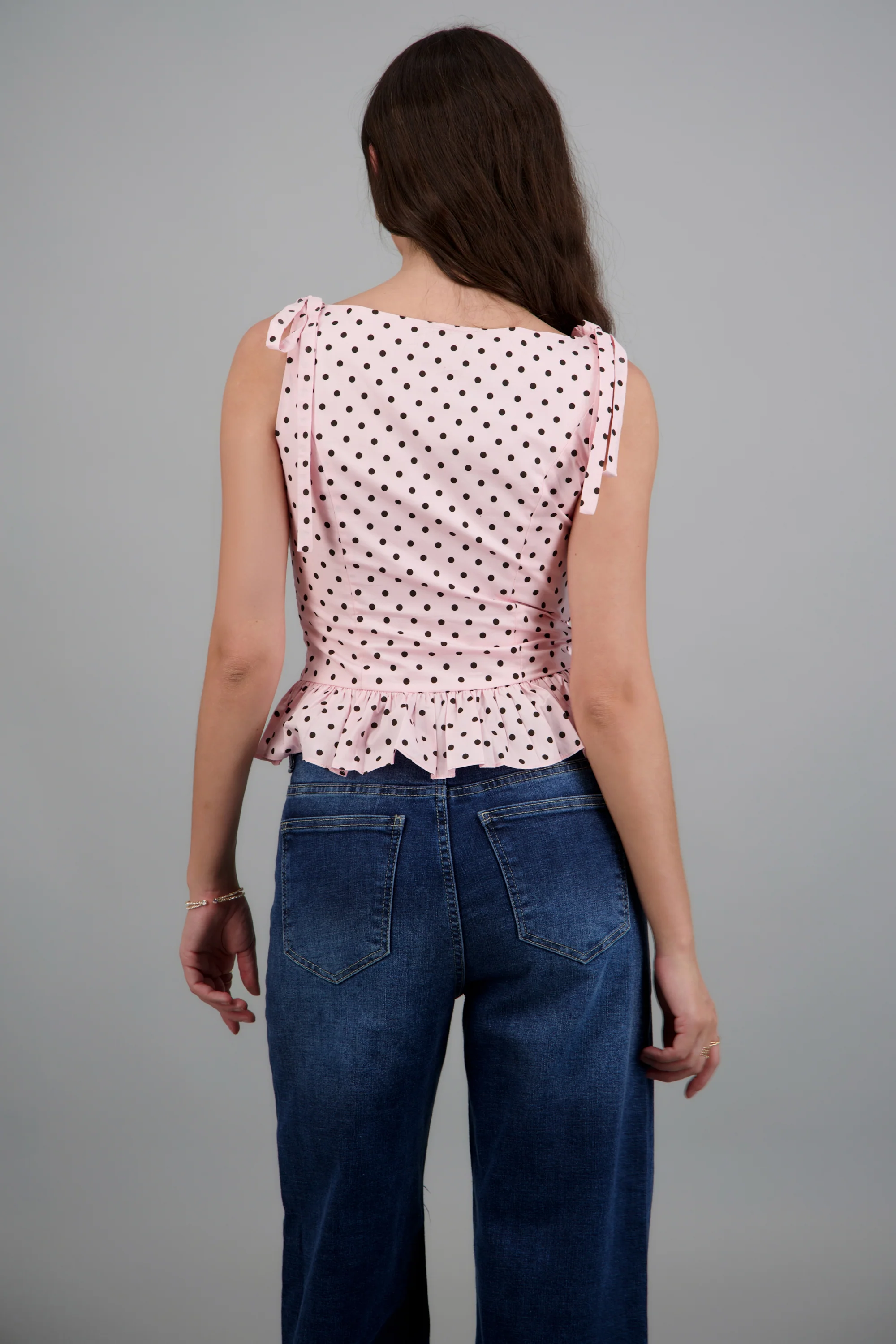 Top polkadot peplum - Image 4