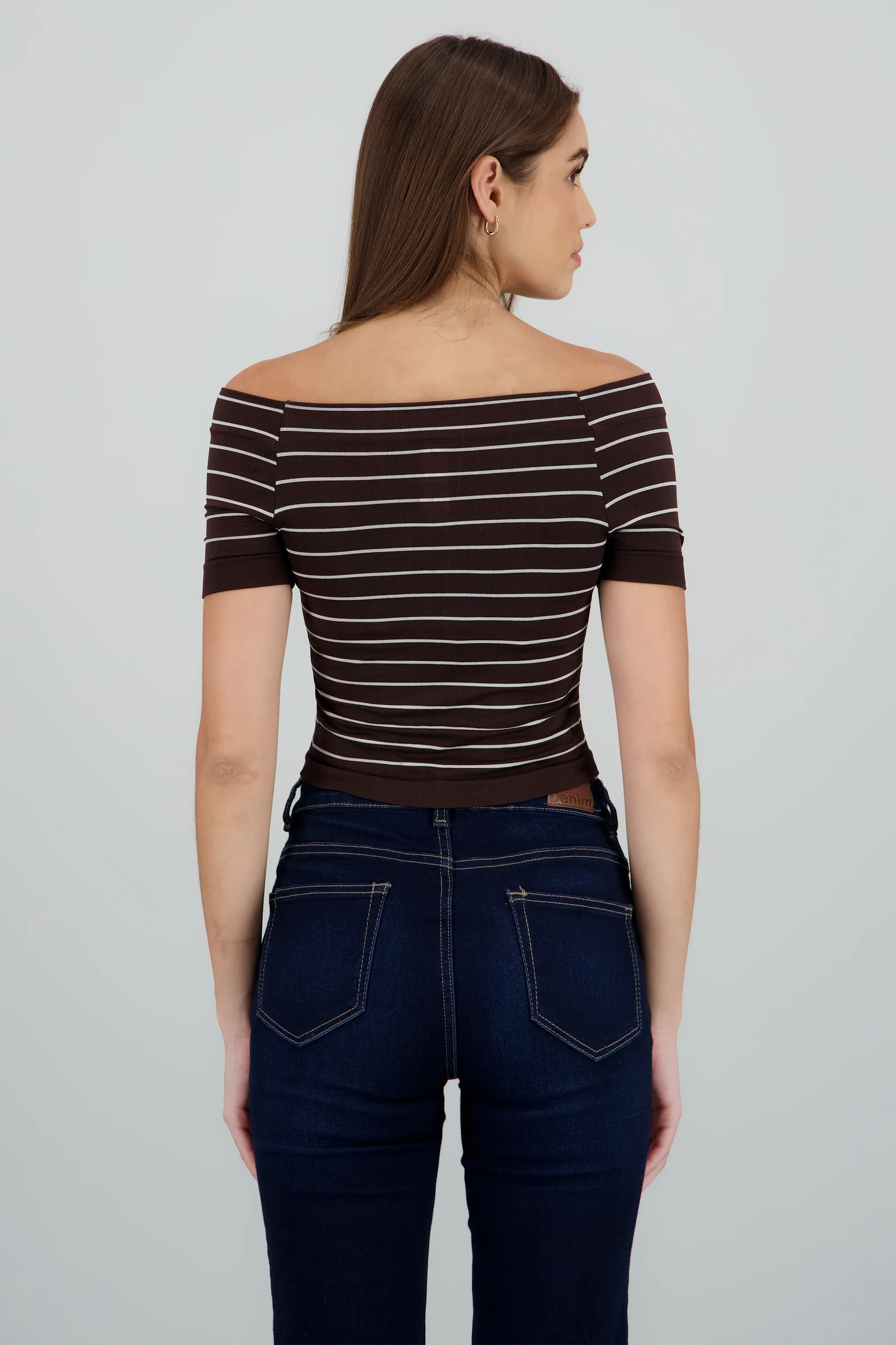 Top rayas off shoulder - Image 4