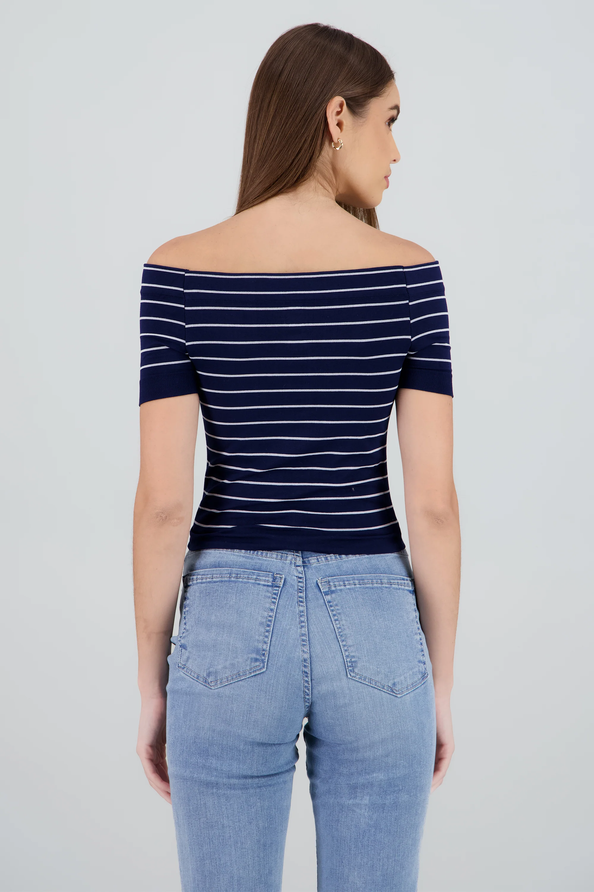 Top rayas off shoulder - Image 4