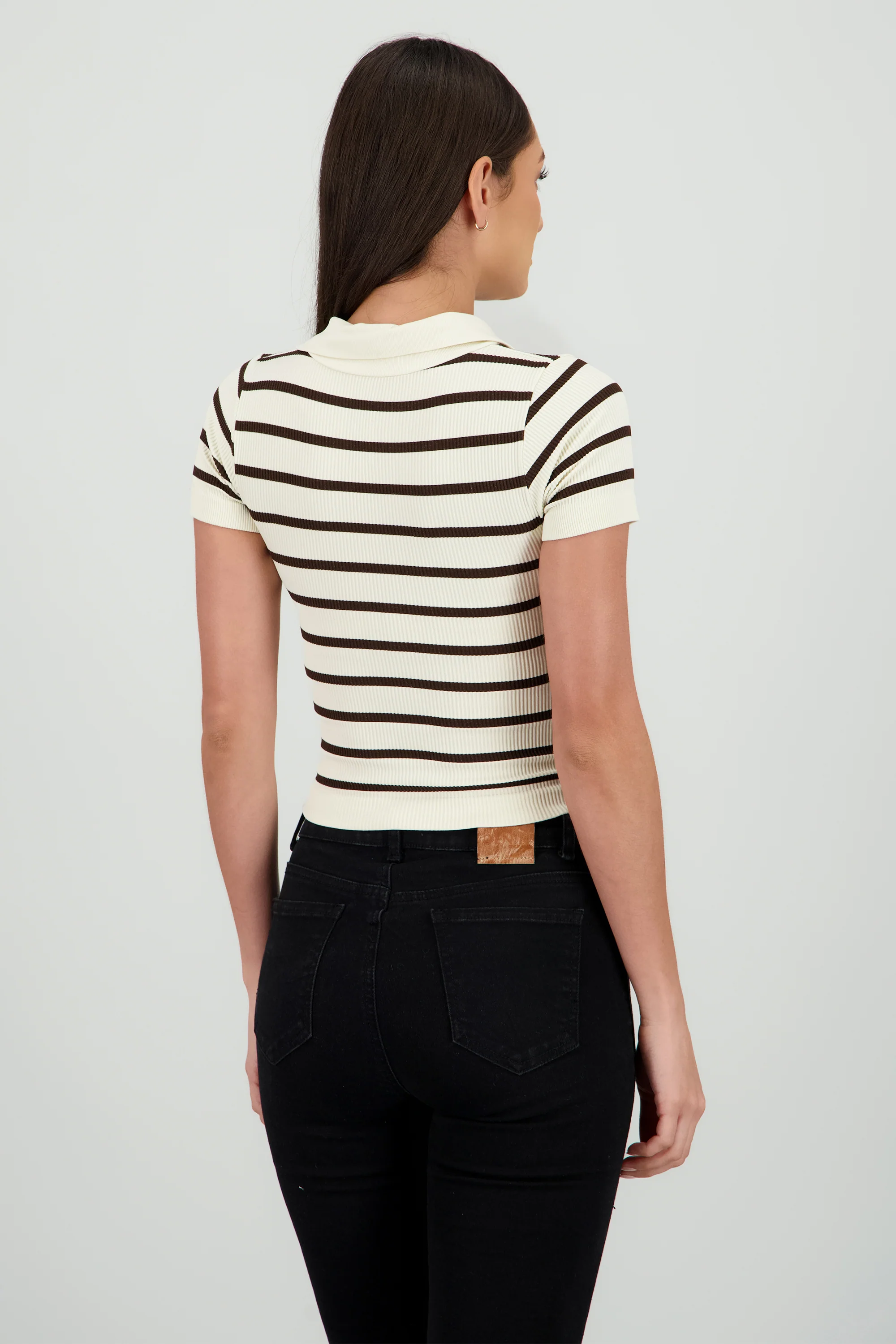 Top seamless rayas cuello polo - Image 4
