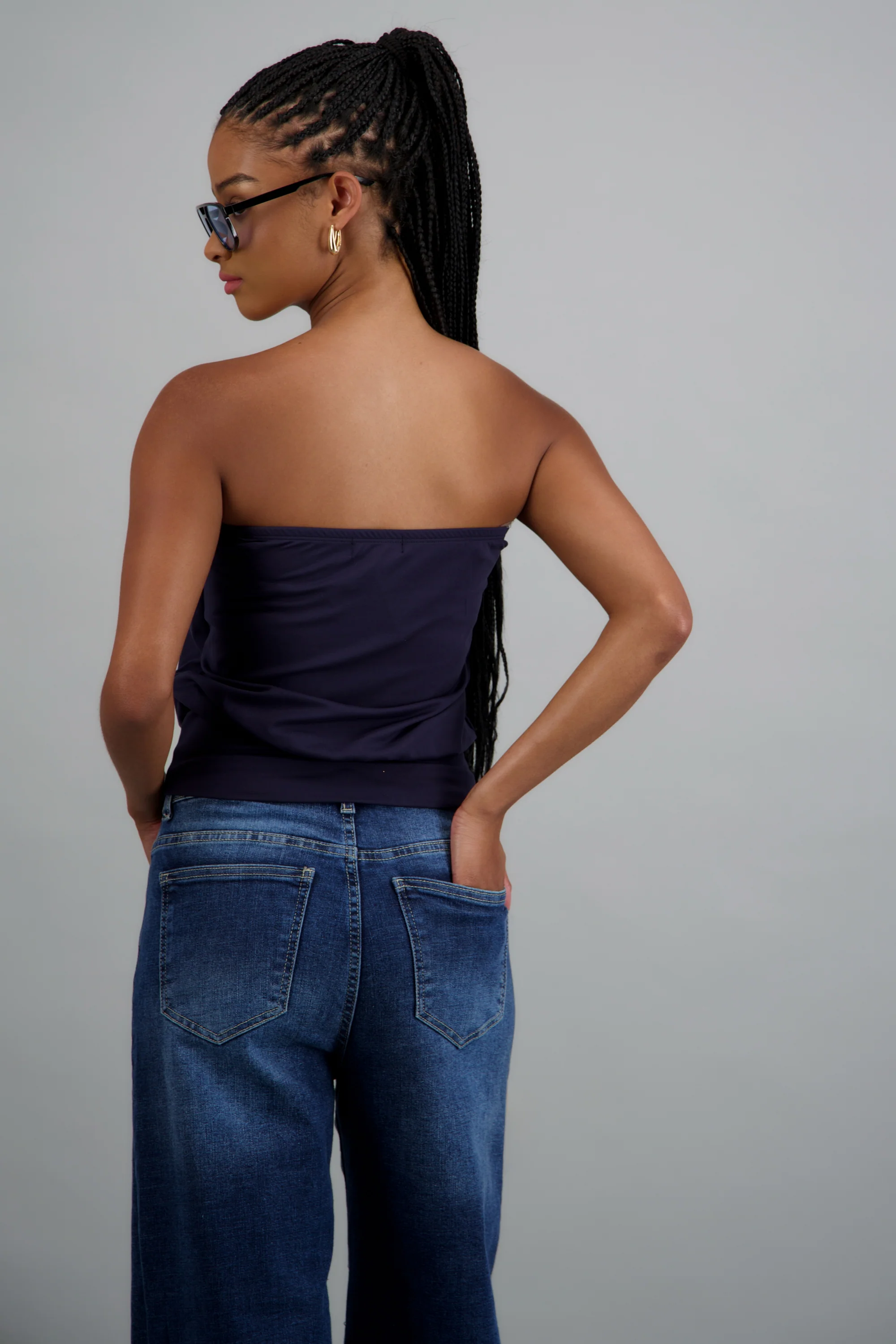 Top strapless cintura ajustada - Image 4