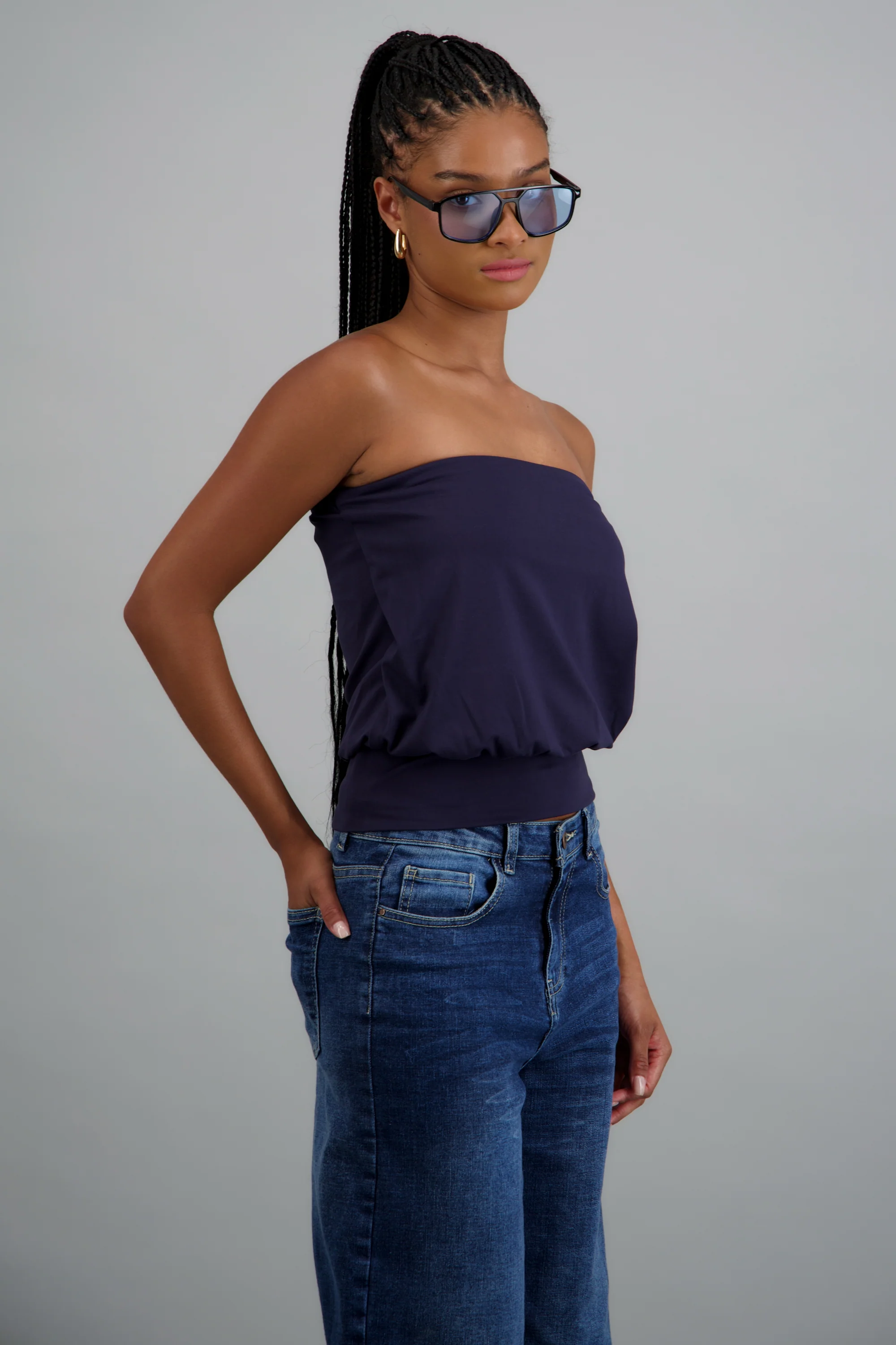 Top strapless cintura ajustada - Image 7