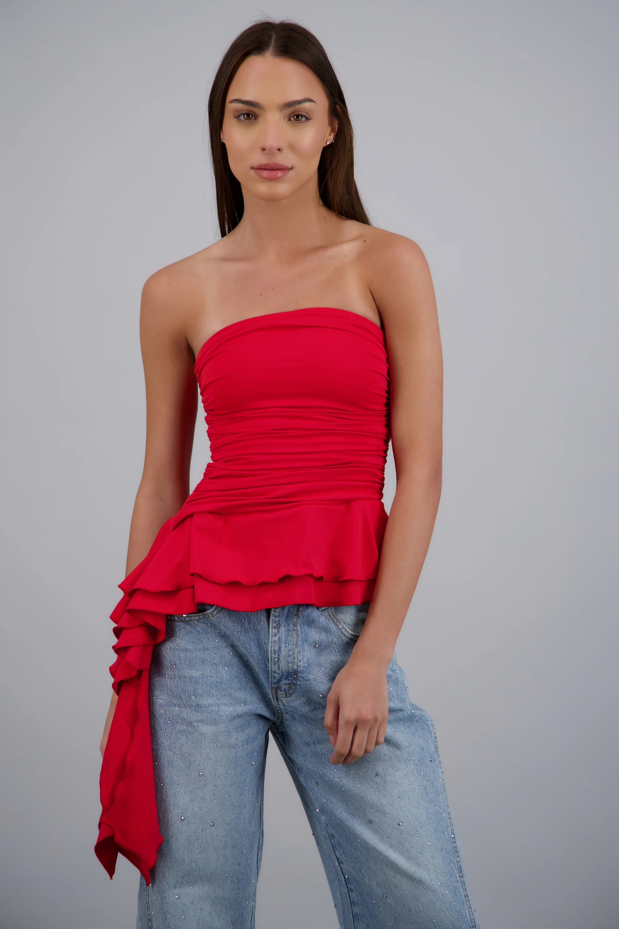 Top strapless detalle olanes - Image 3