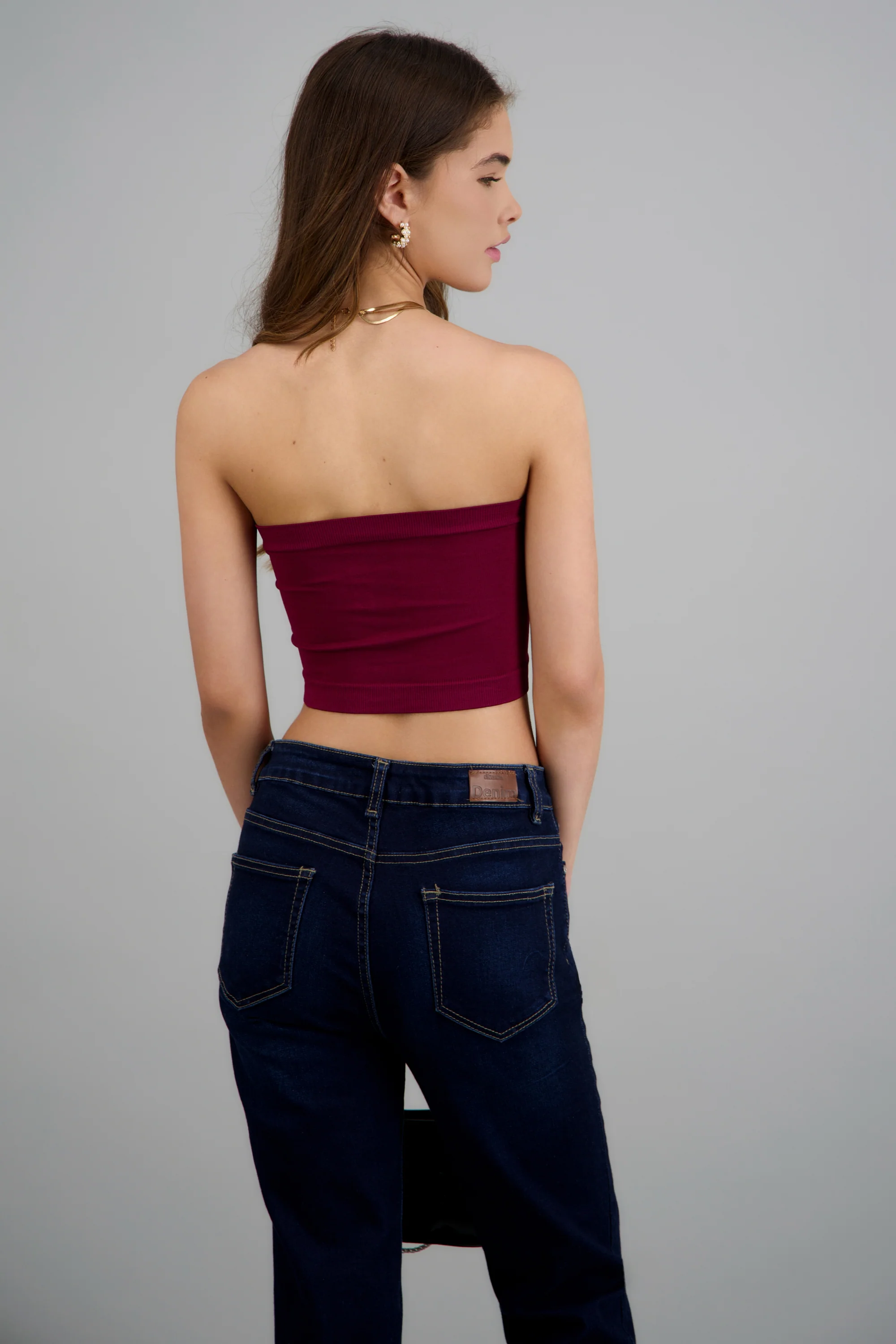 Top strapless liso - Image 4