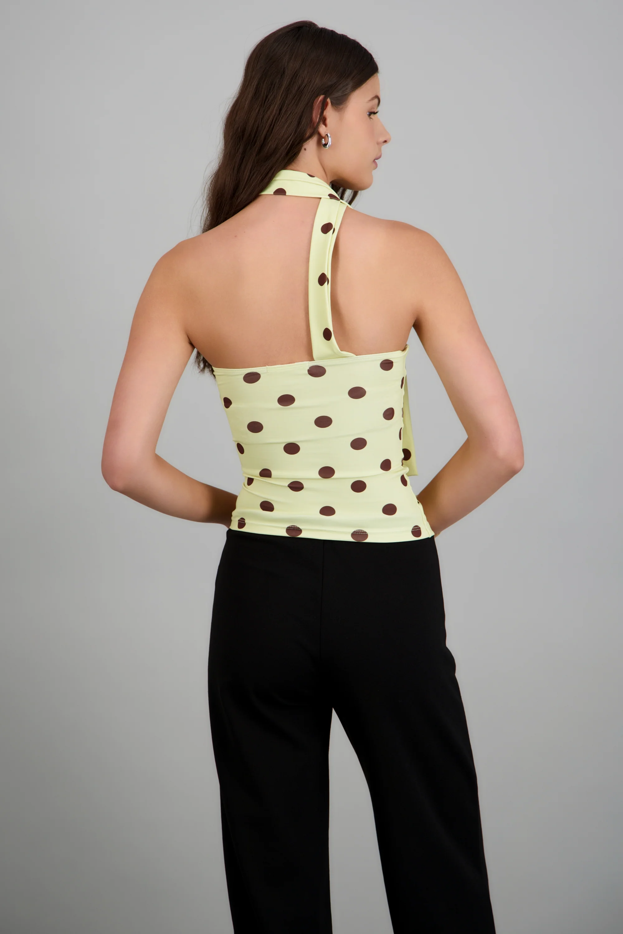 Top tubo detalle bufanda polka dots - Image 2