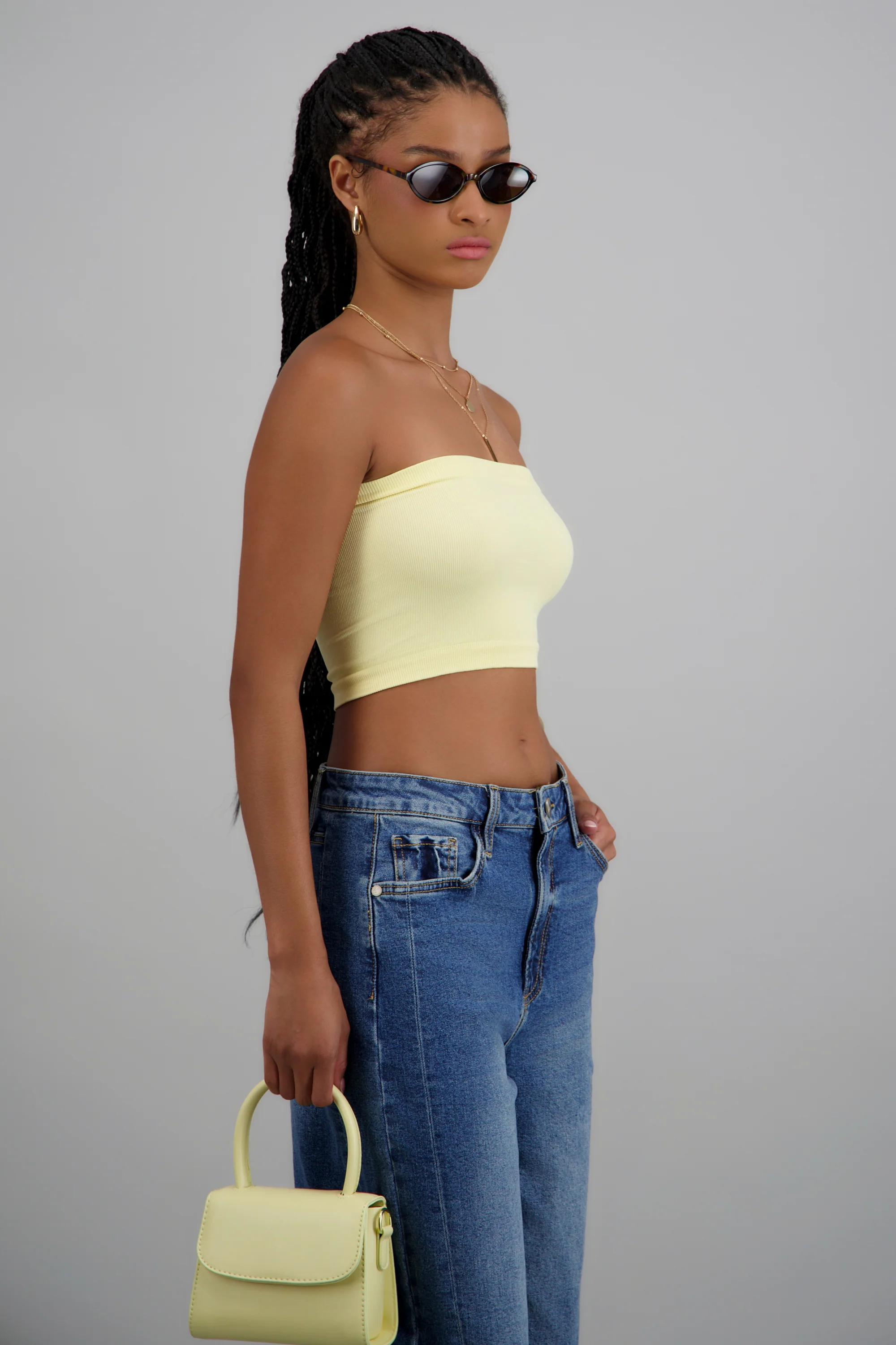 Top tubo seamless acanalado liso - Image 2