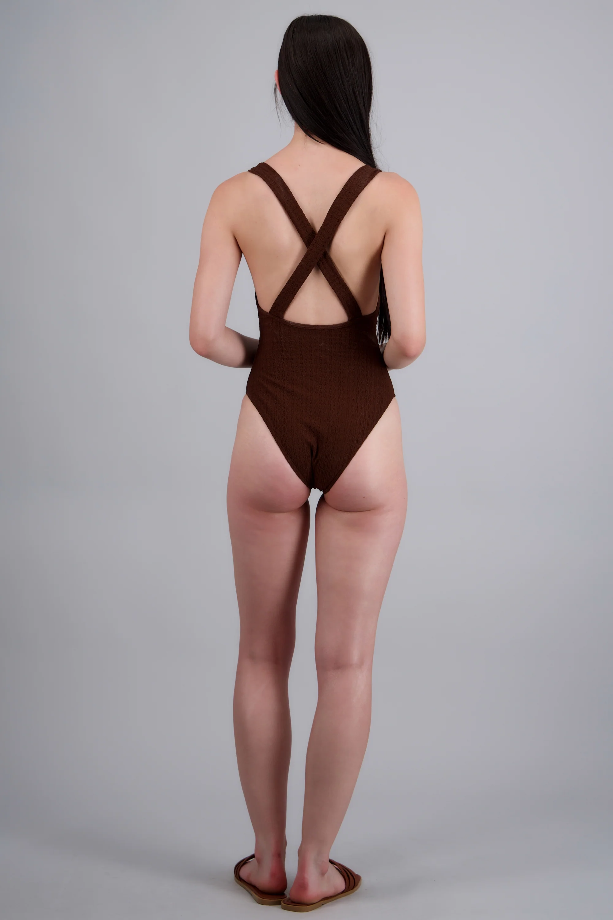 Traje de baño textura aros tirantes - Image 4