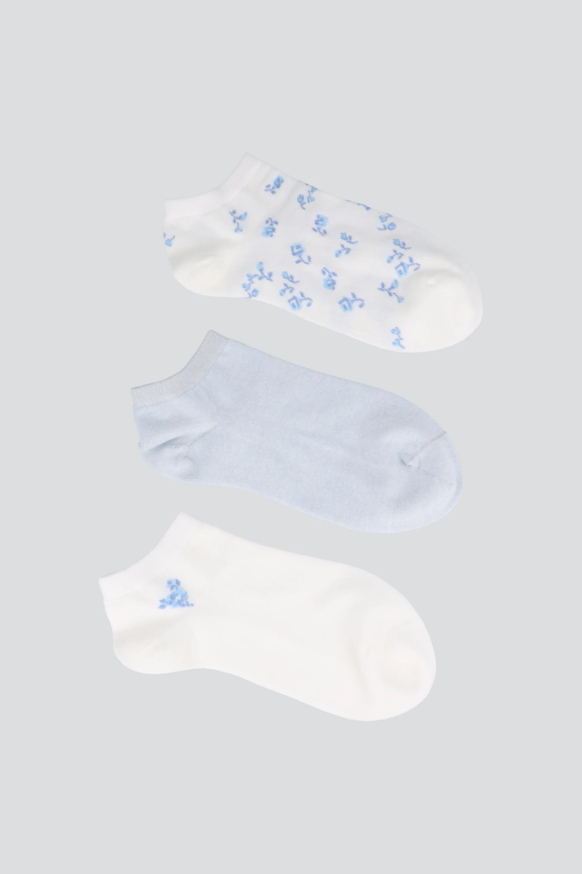 Tripack calcetines flores
