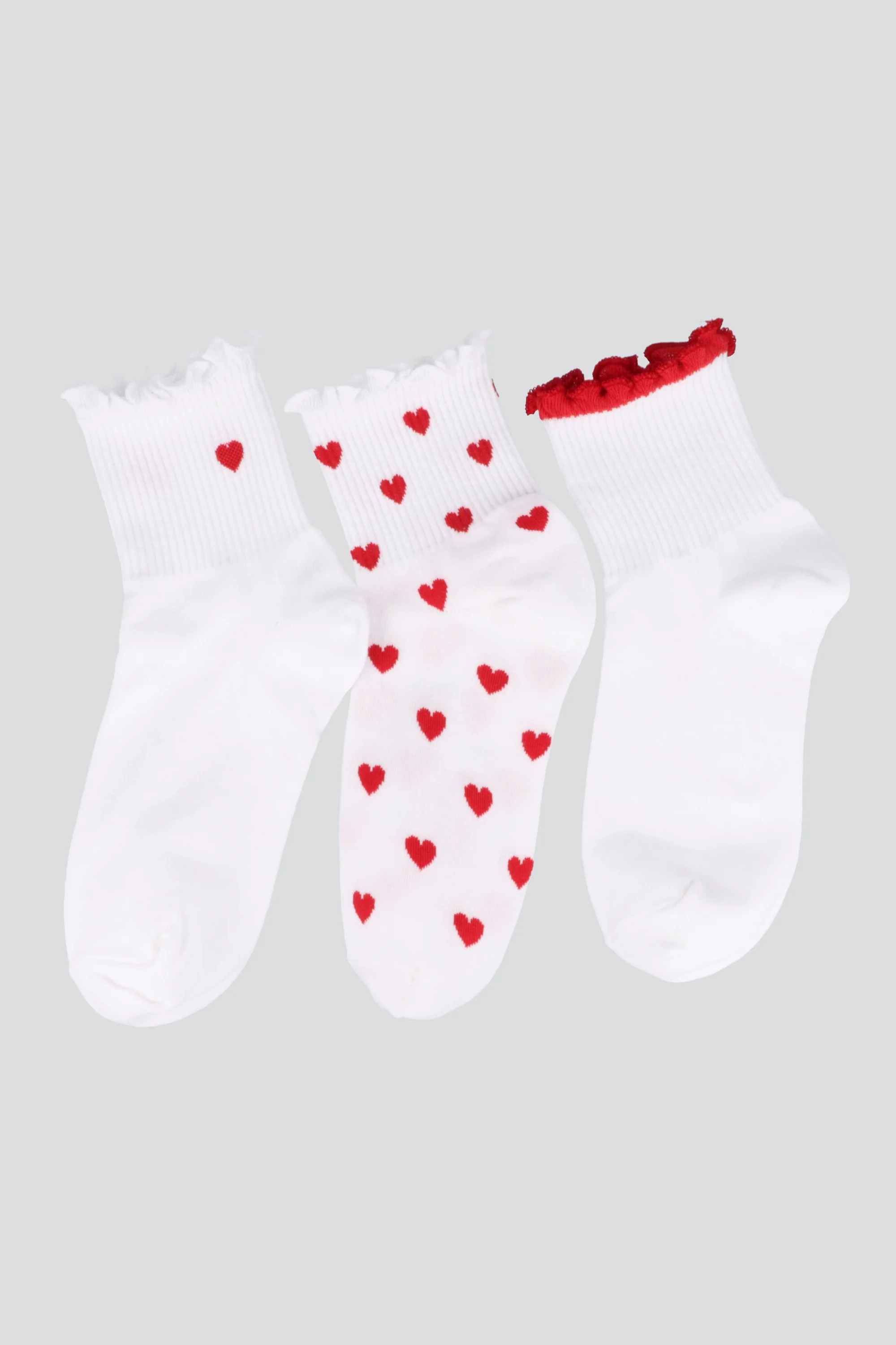 Tripack calcetines olanes detalle corazones - Image 3