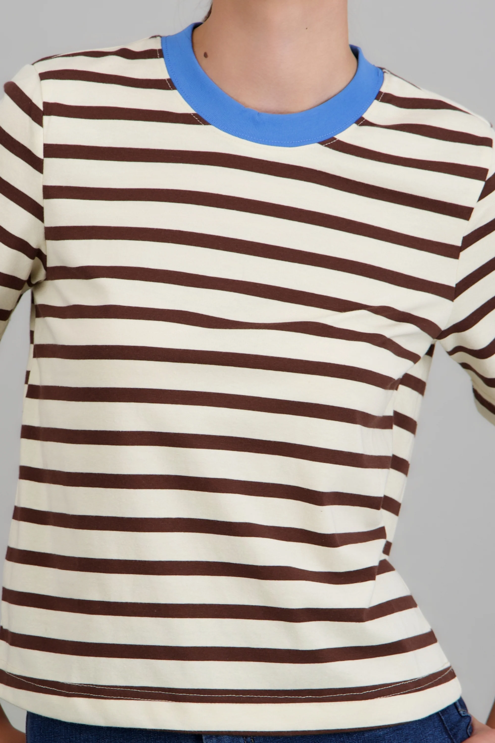 Tshirt rayas cuello contraste - Image 5