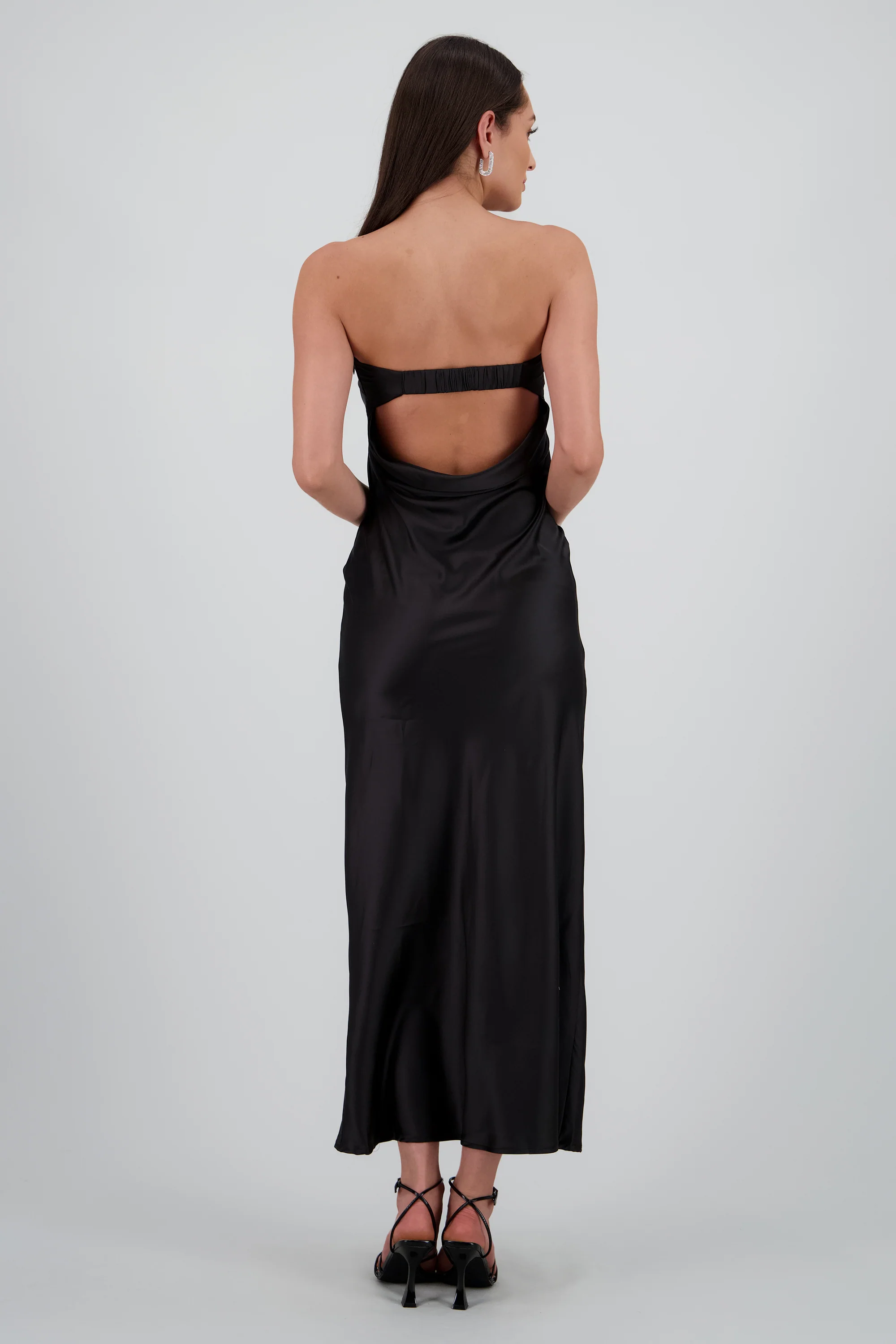 Vestido bandeau satin - Image 4