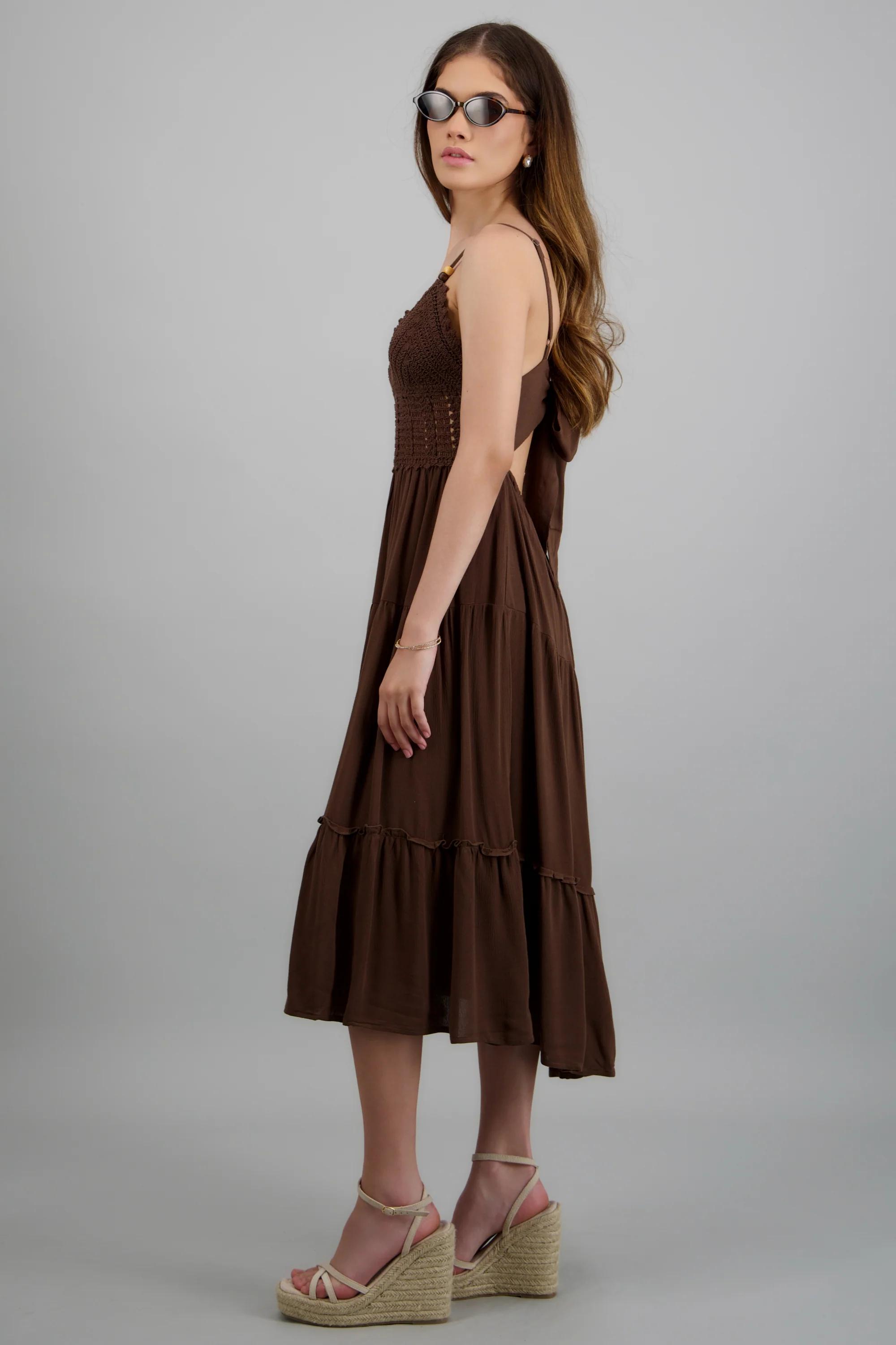 Vestido con crochet liso - Image 3