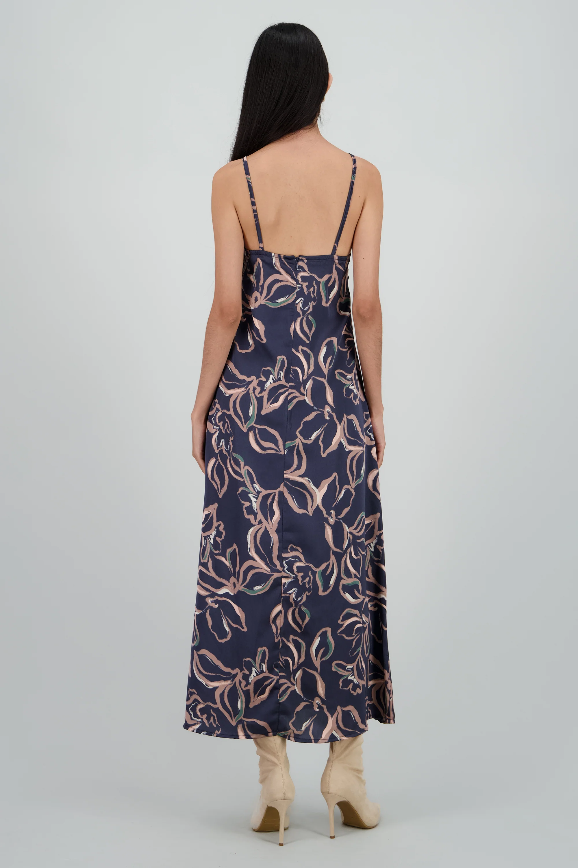 Vestido de tirantes esrampado flores - Image 4