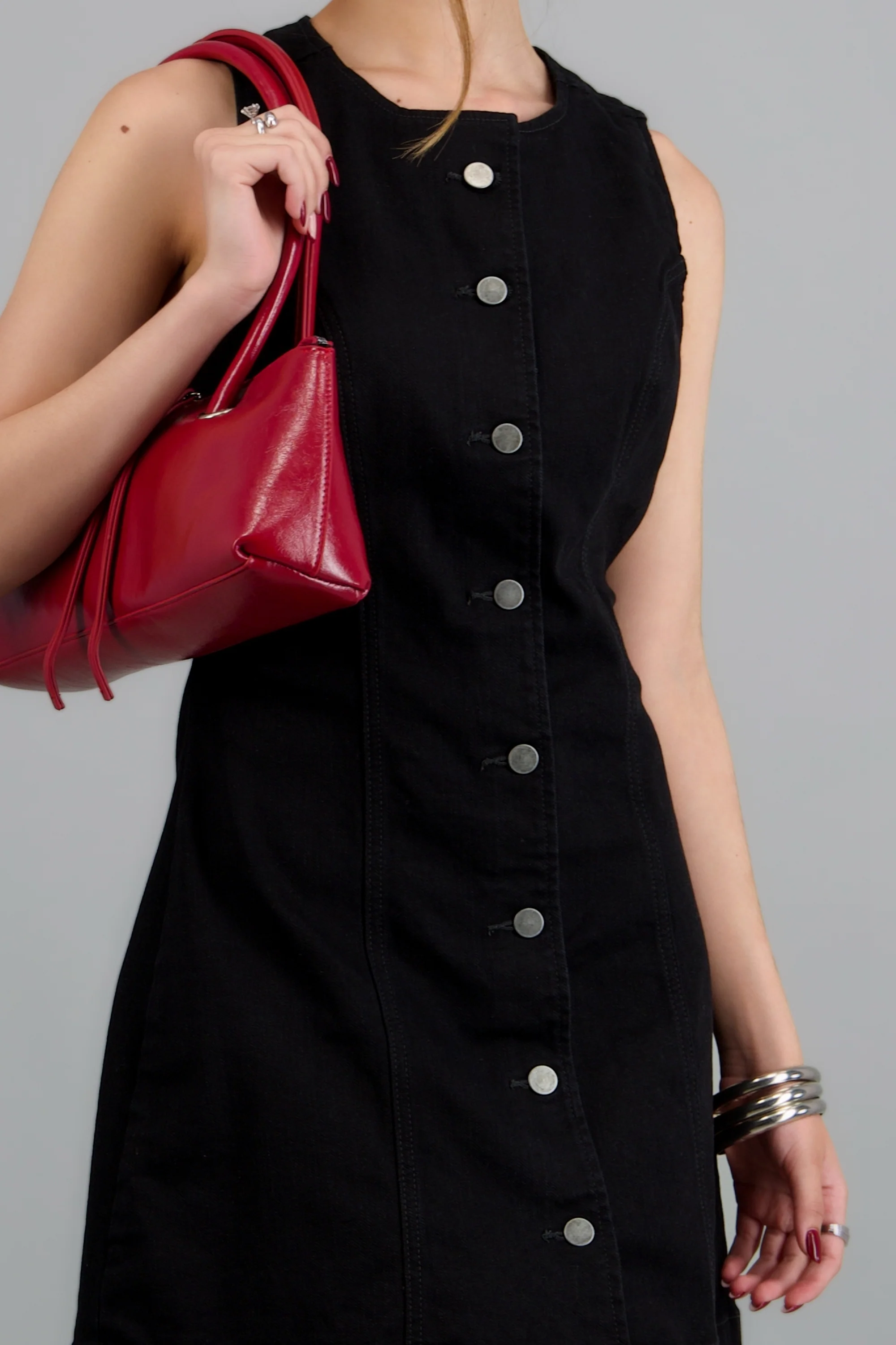 Vestido denim botones - Image 2