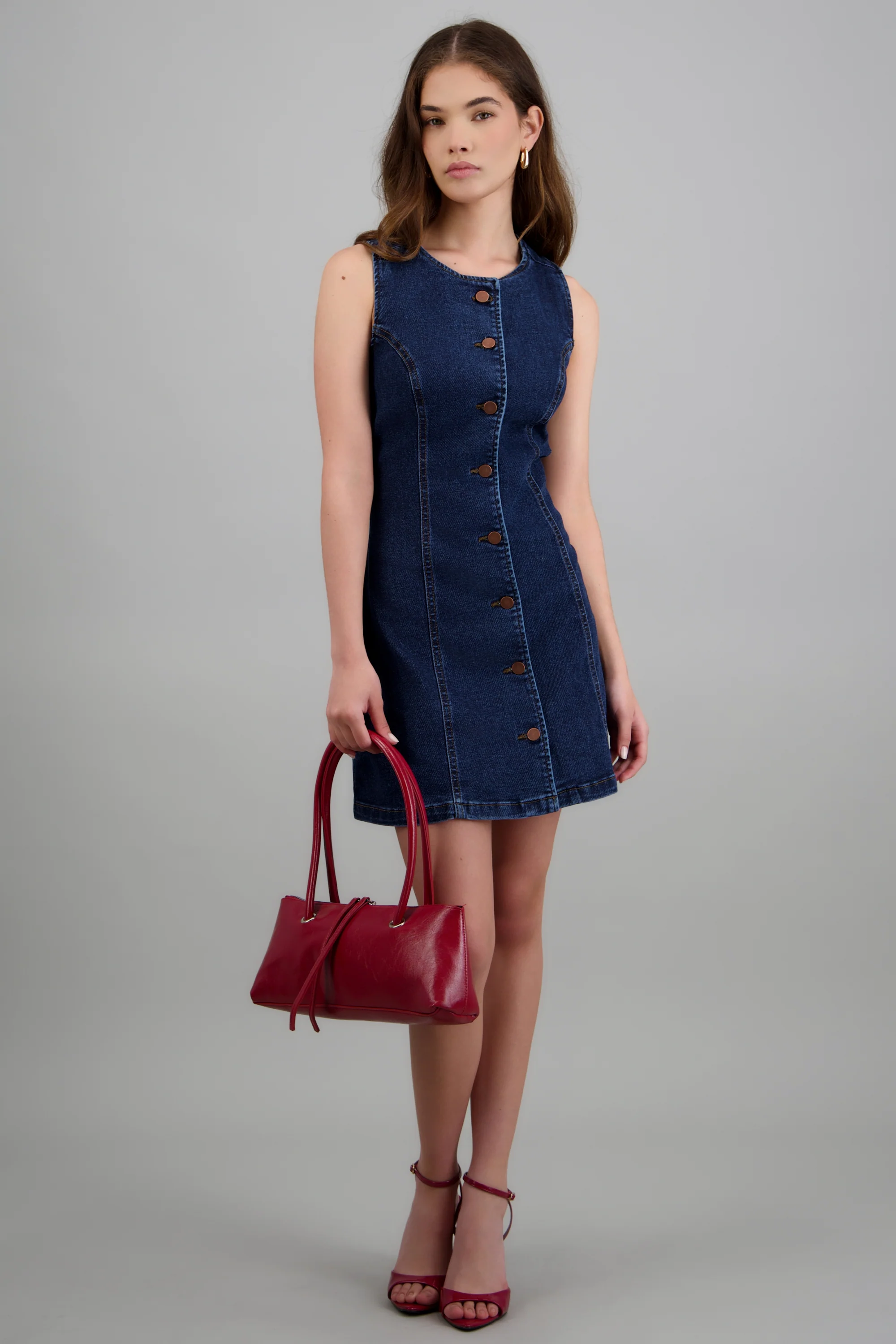 Vestido denim botones - Image 3