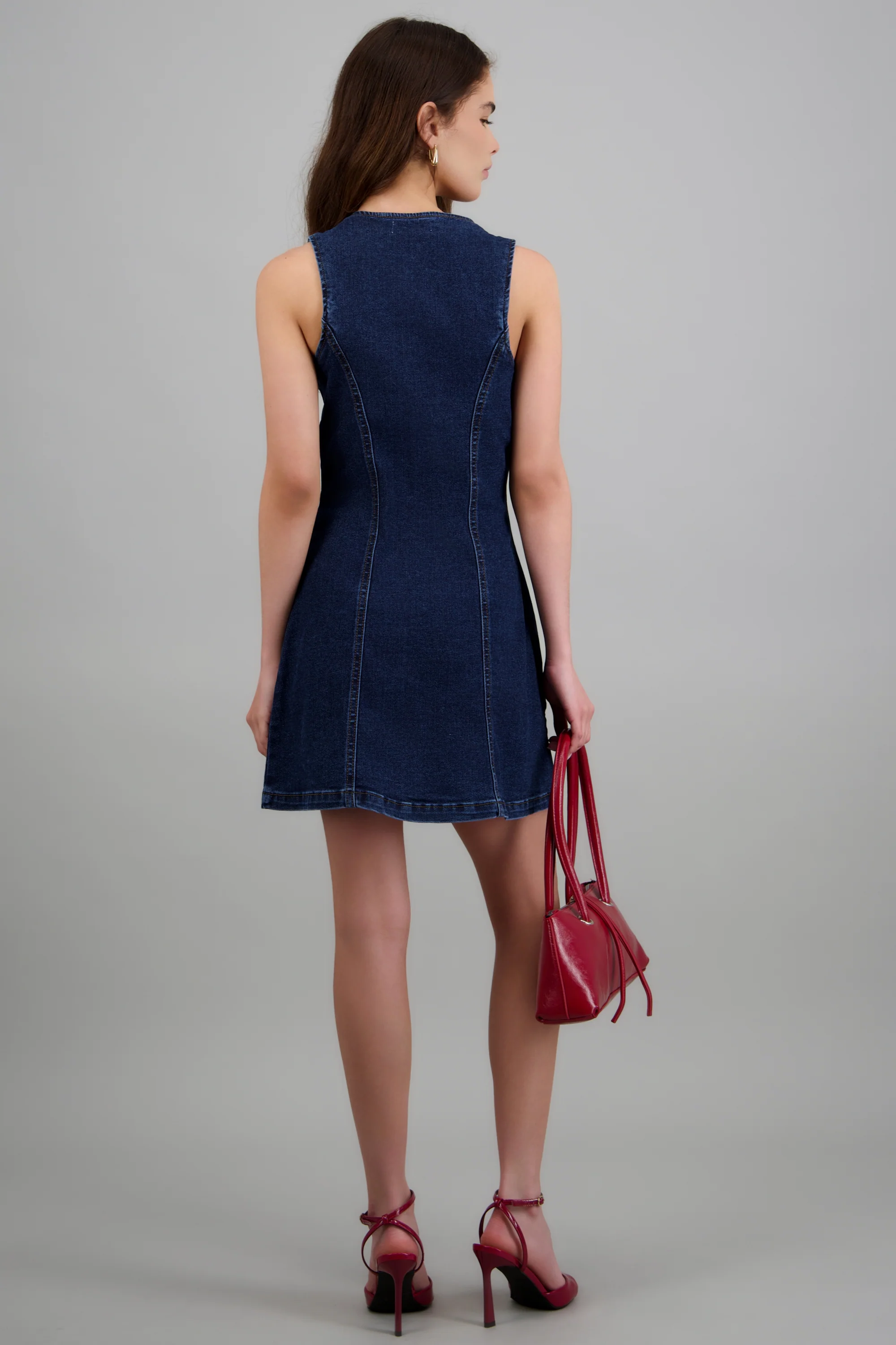 Vestido denim botones - Image 4
