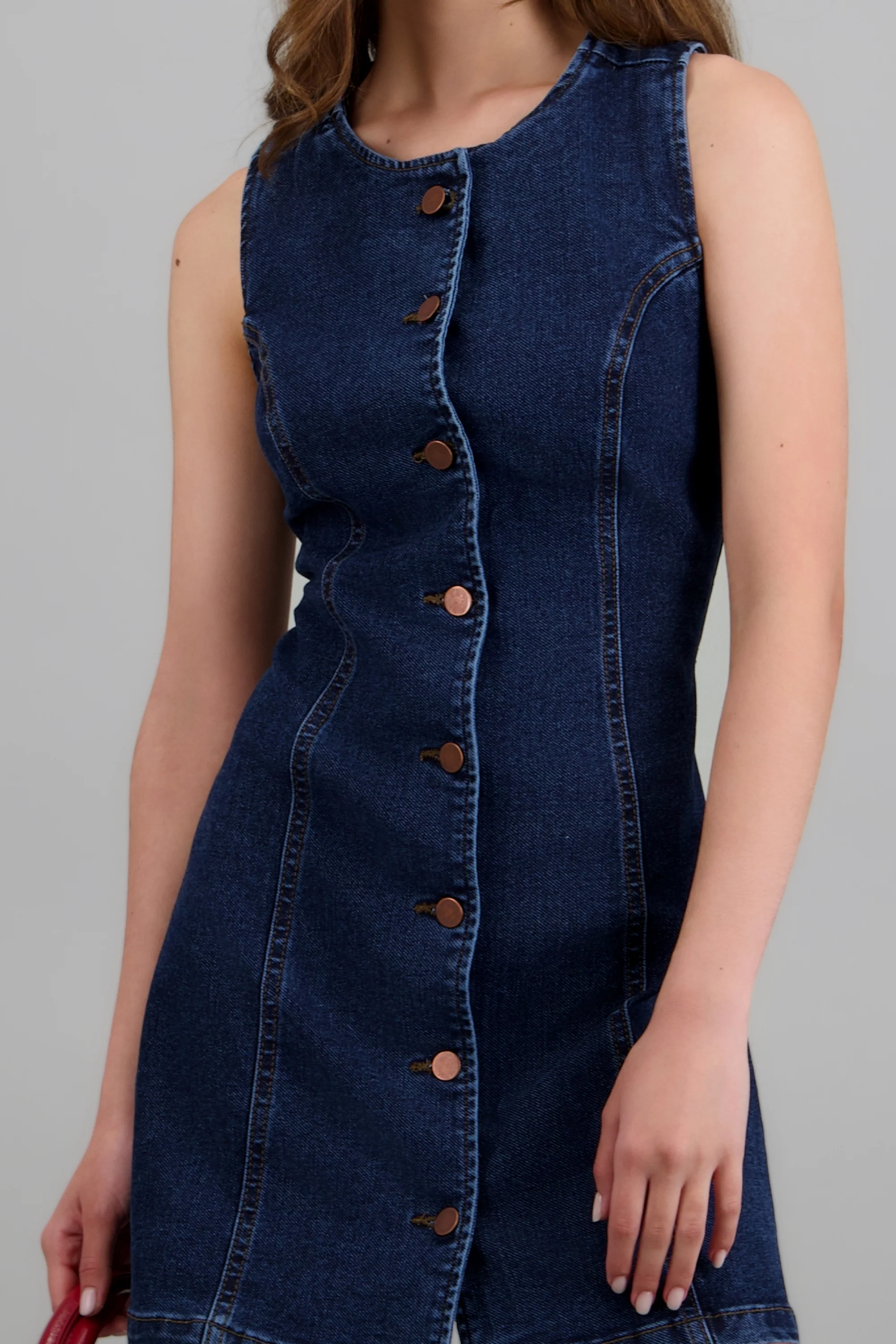 Vestido denim botones - Image 5