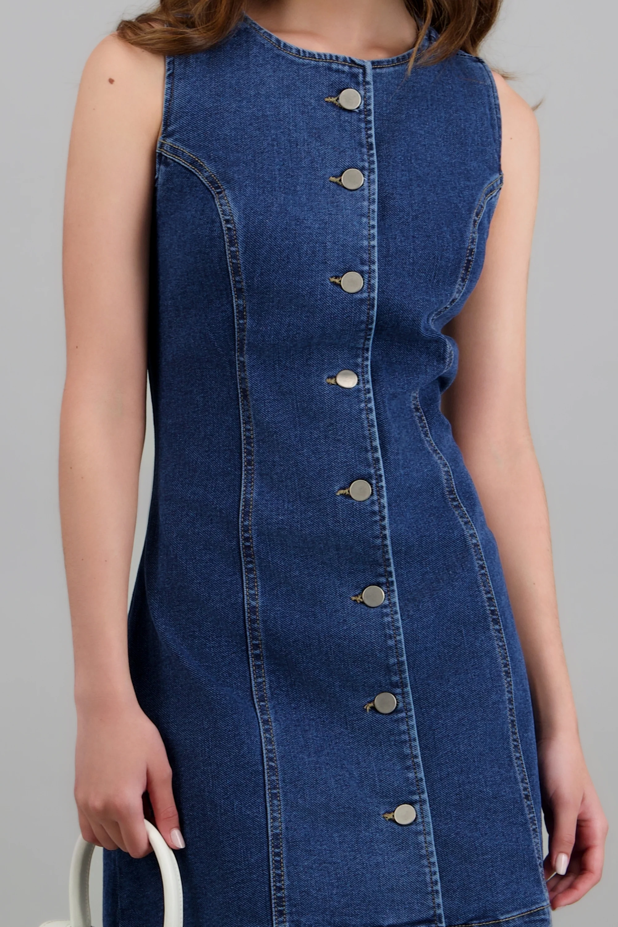Vestido denim botones - Image 5