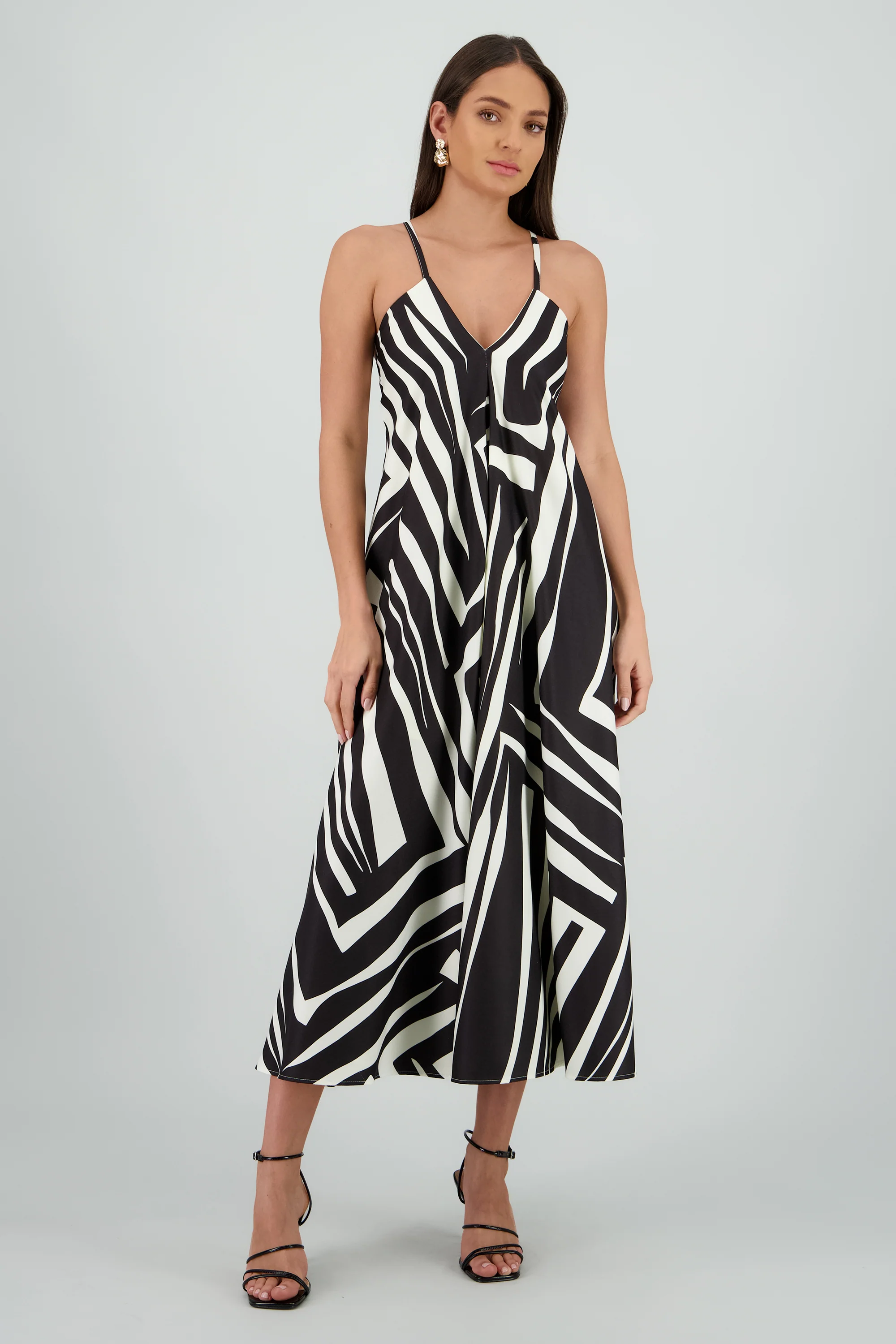 Vestido escote v estampado - Image 2