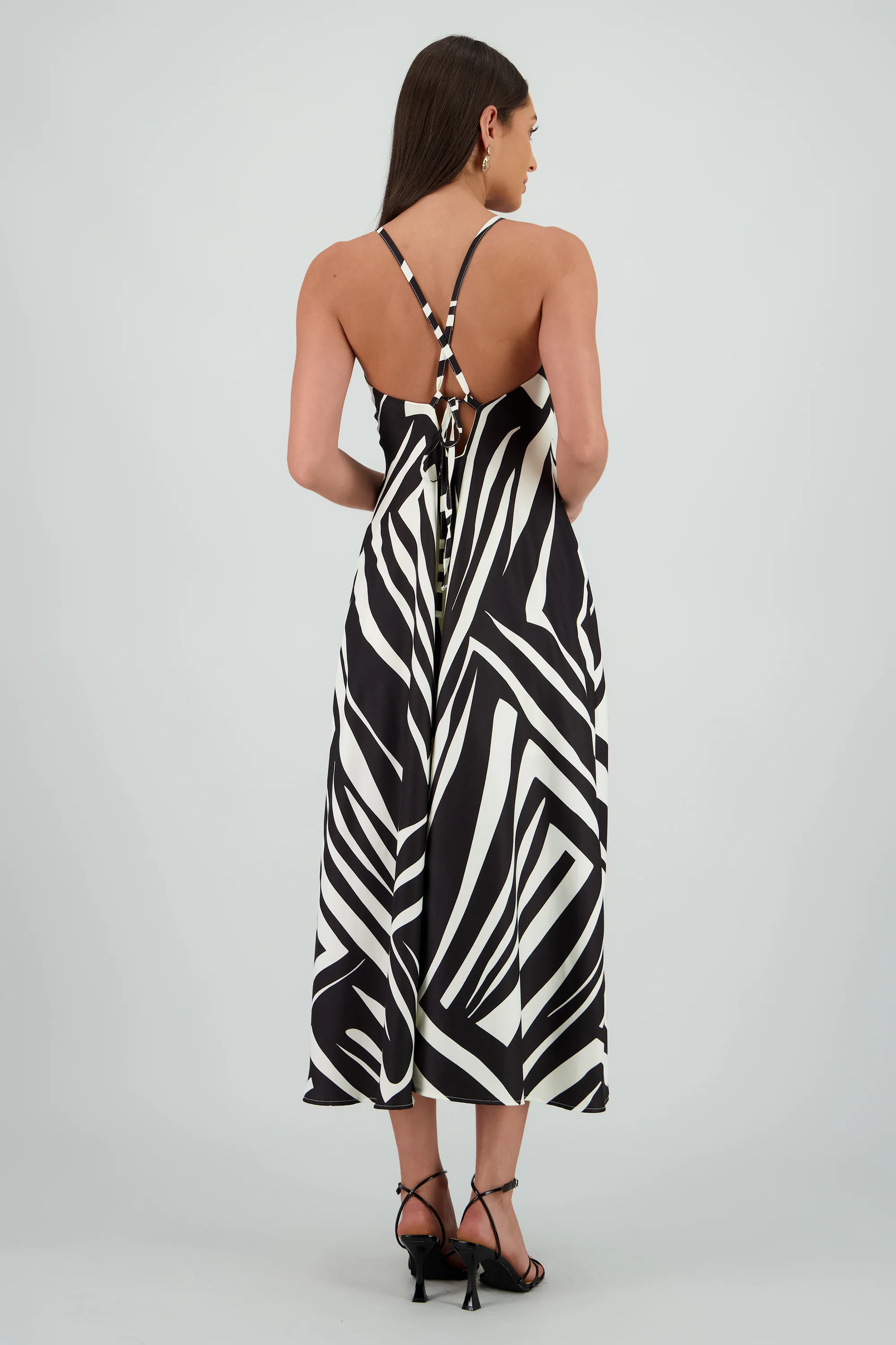 Vestido escote v estampado - Image 4