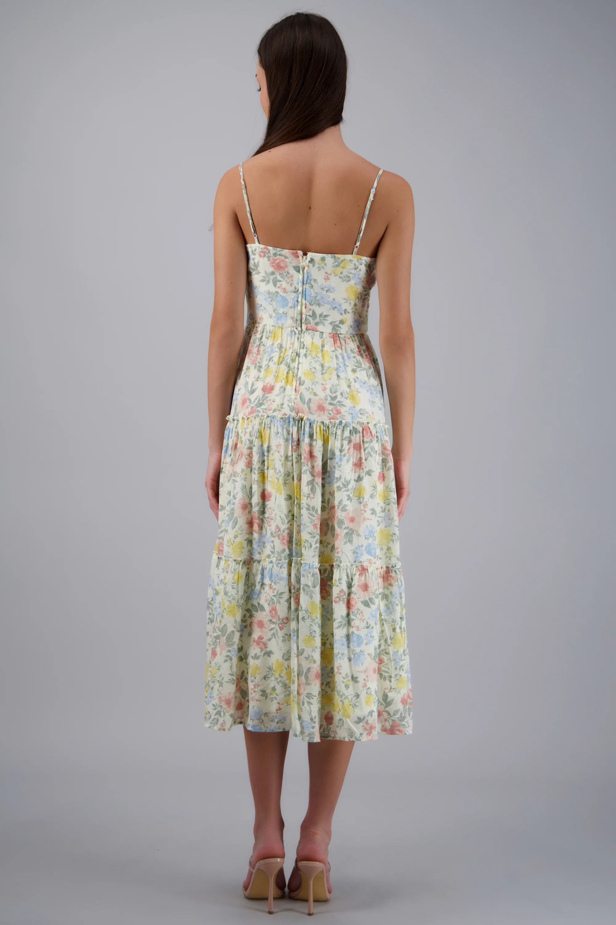 VESTIDO ESTAMPADO FLORES BLOQUES - Image 4