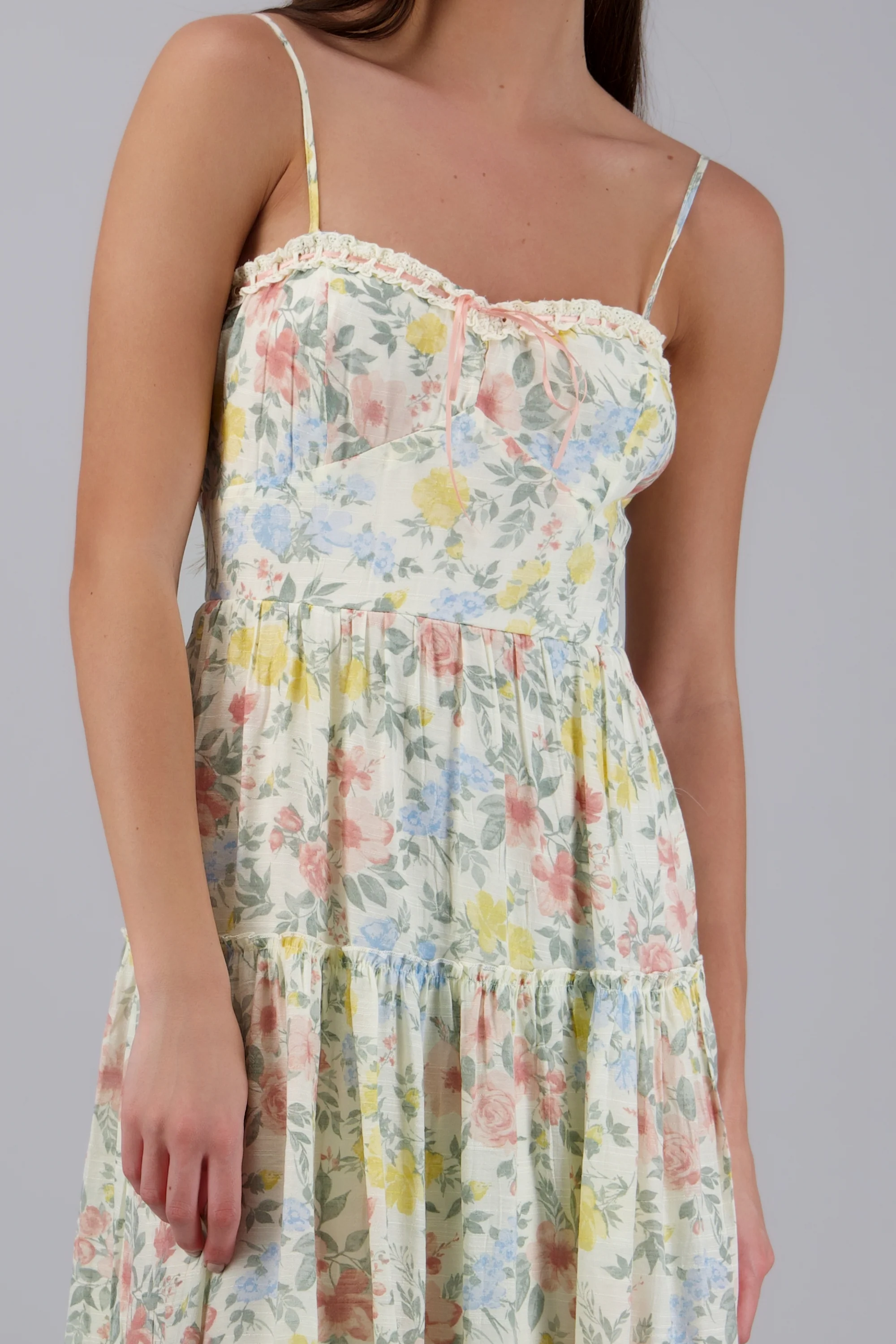VESTIDO ESTAMPADO FLORES BLOQUES - Image 5