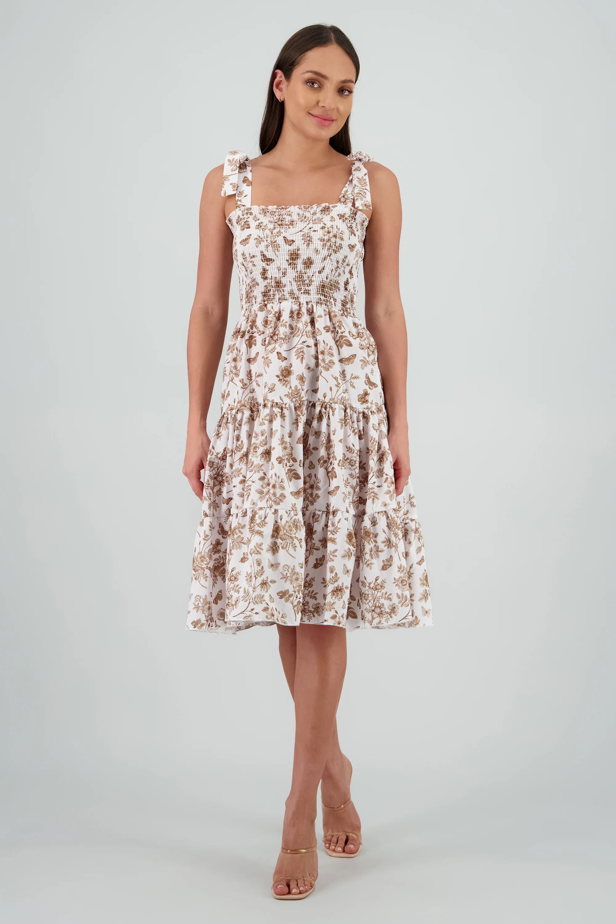 Vestido estampado flores olanes - Image 2