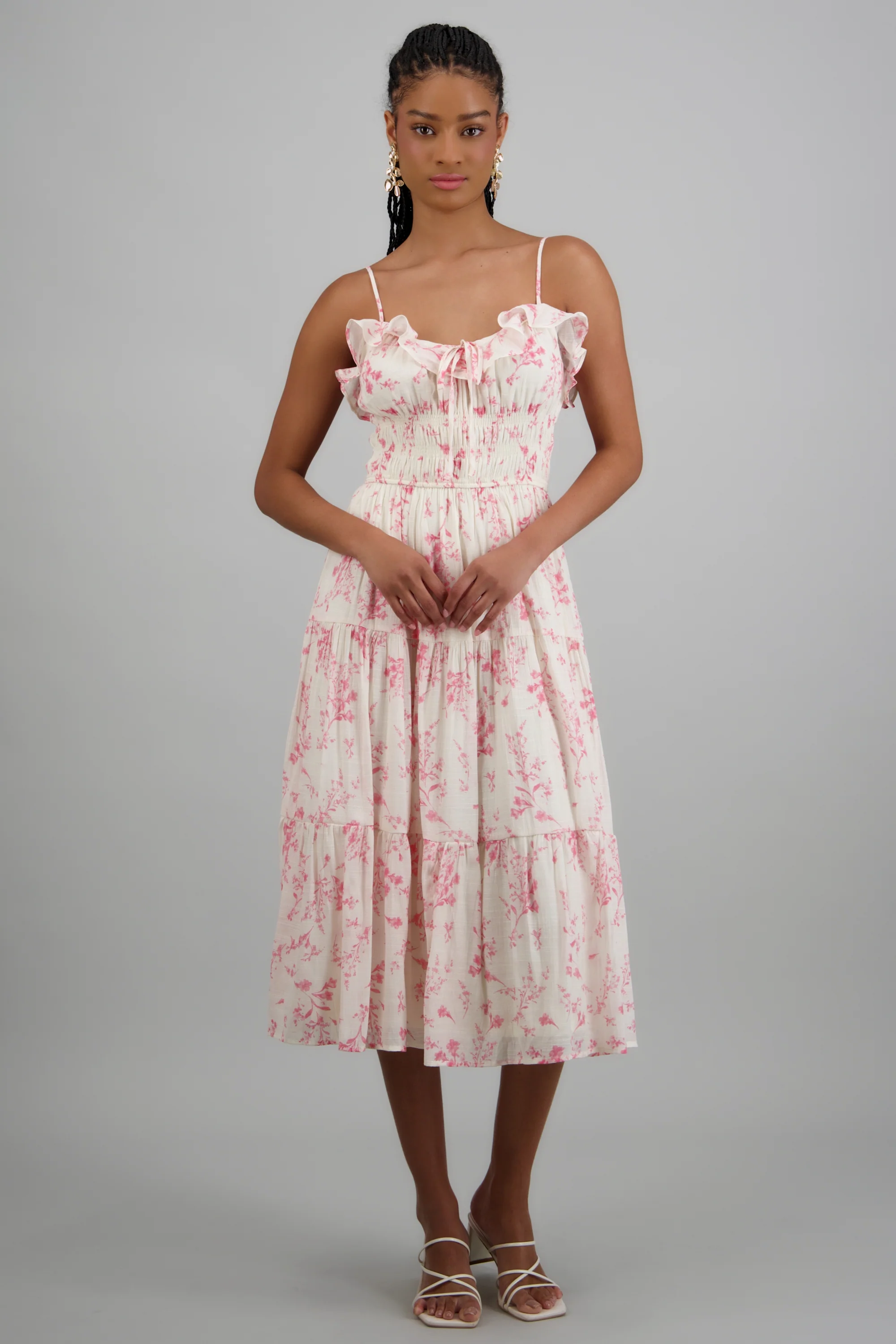Vestido estampado flores tirantes - Image 3
