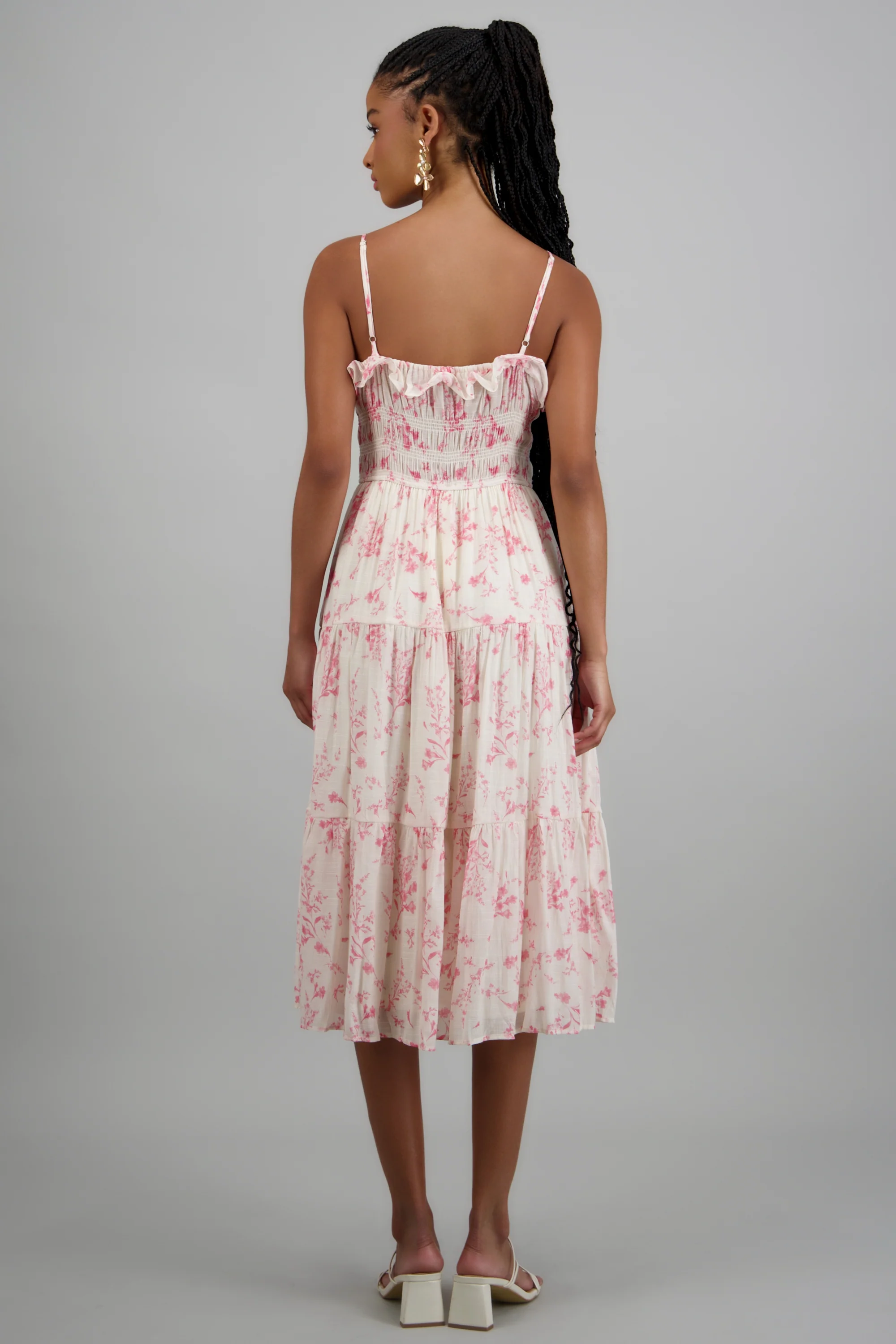 Vestido estampado flores tirantes - Image 4