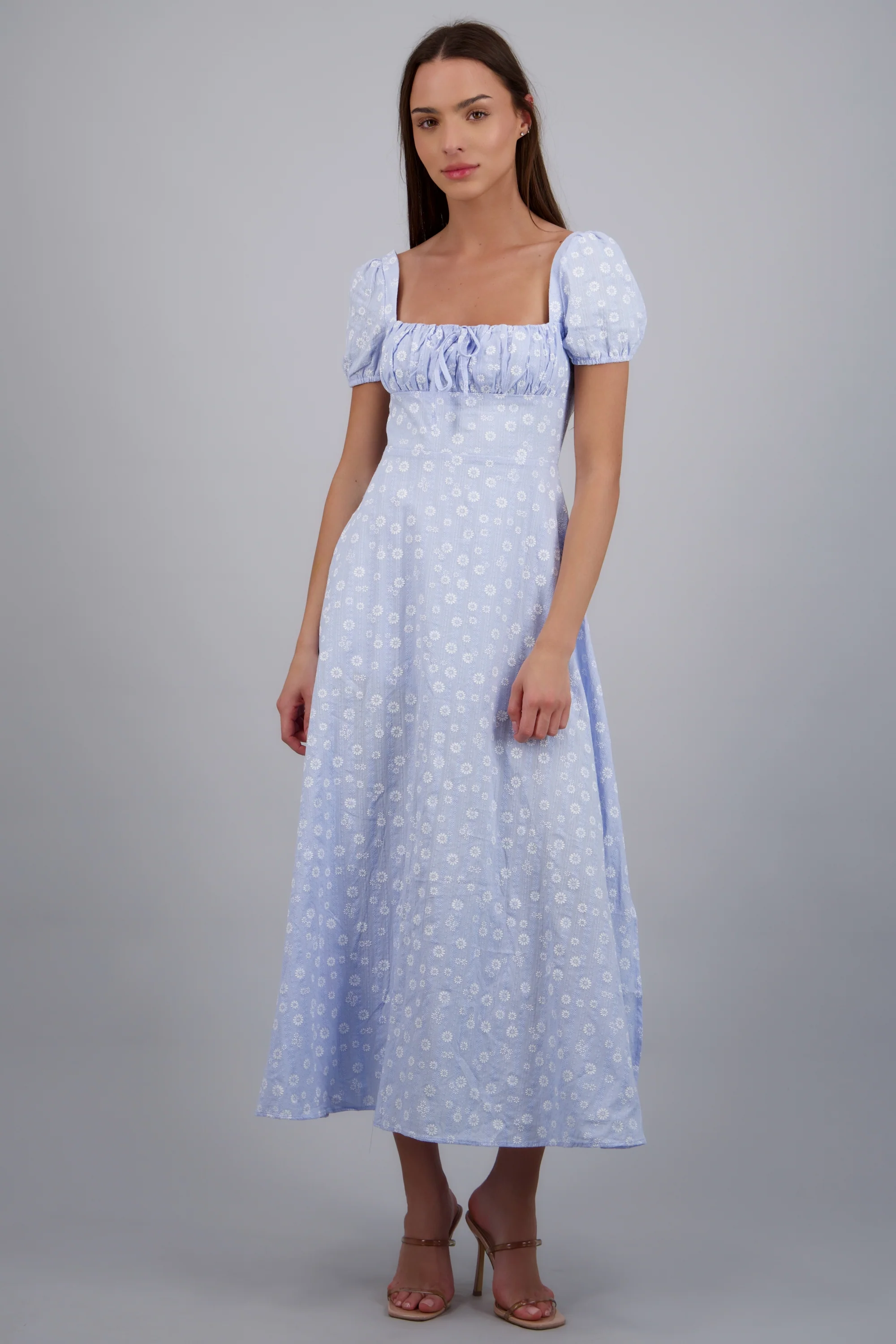 Vestido estampado mini flores