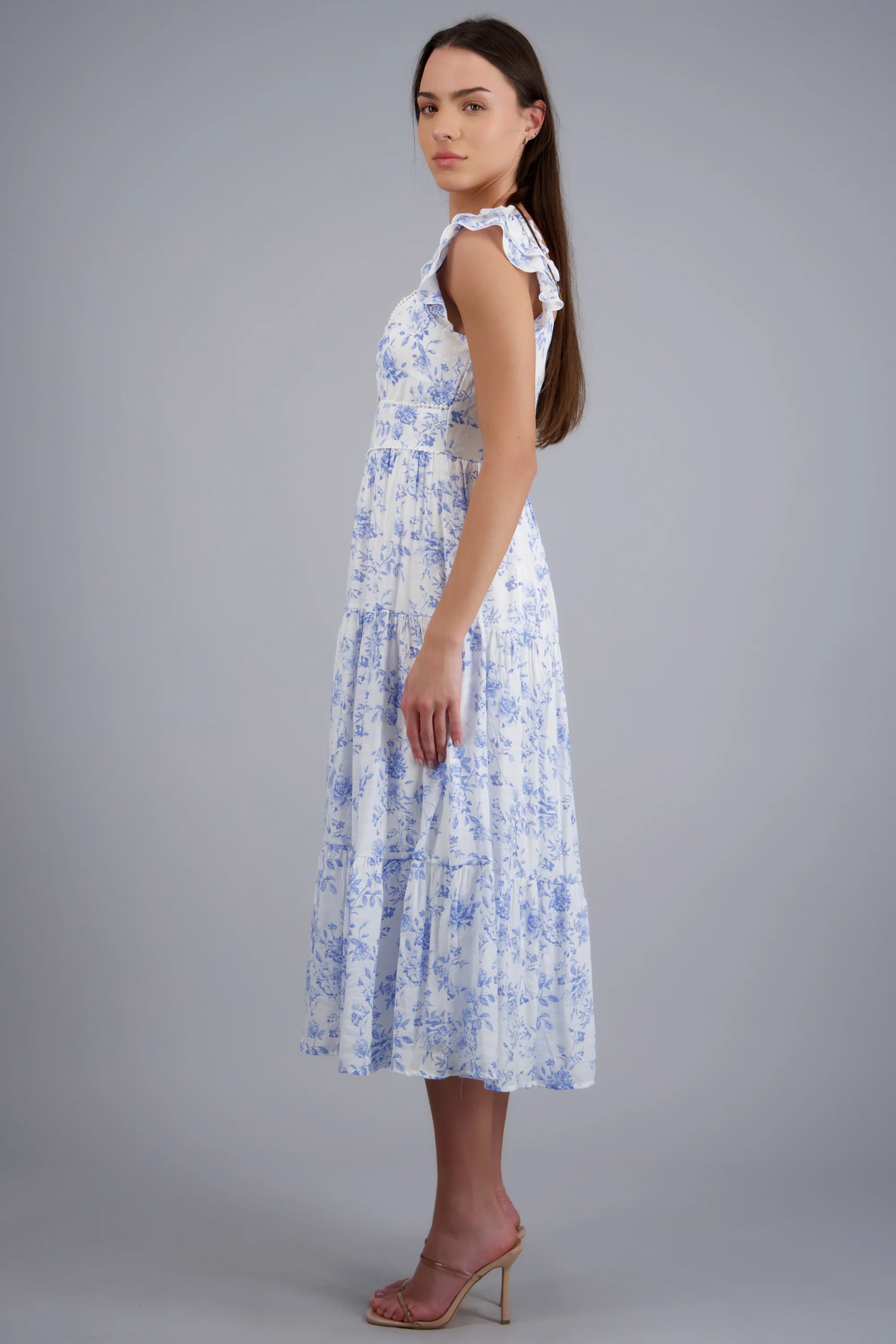 VESTIDO FLORES BLOQUES TIRANTES - Image 3