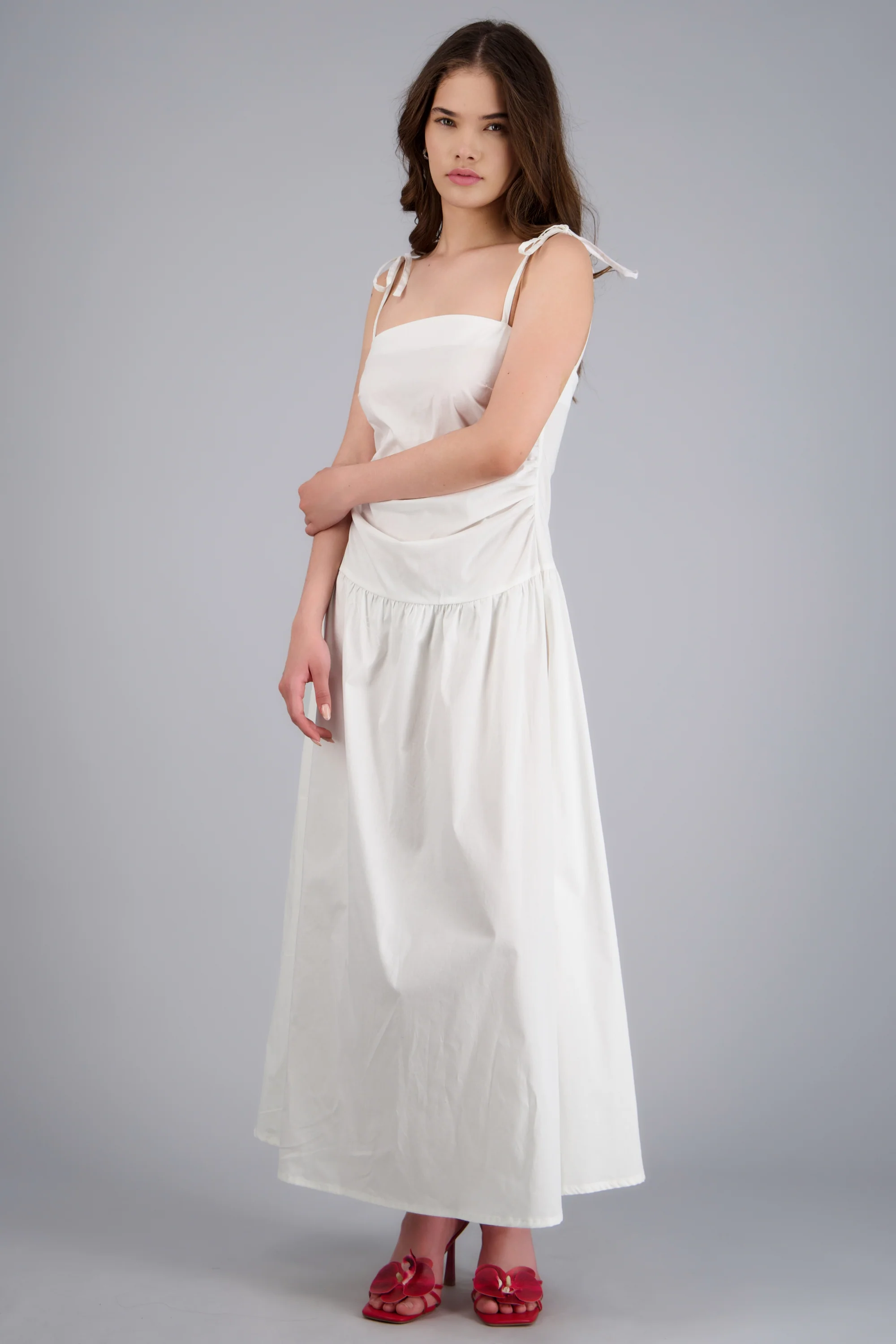 Vestido ligero efecto drapeado - Image 3