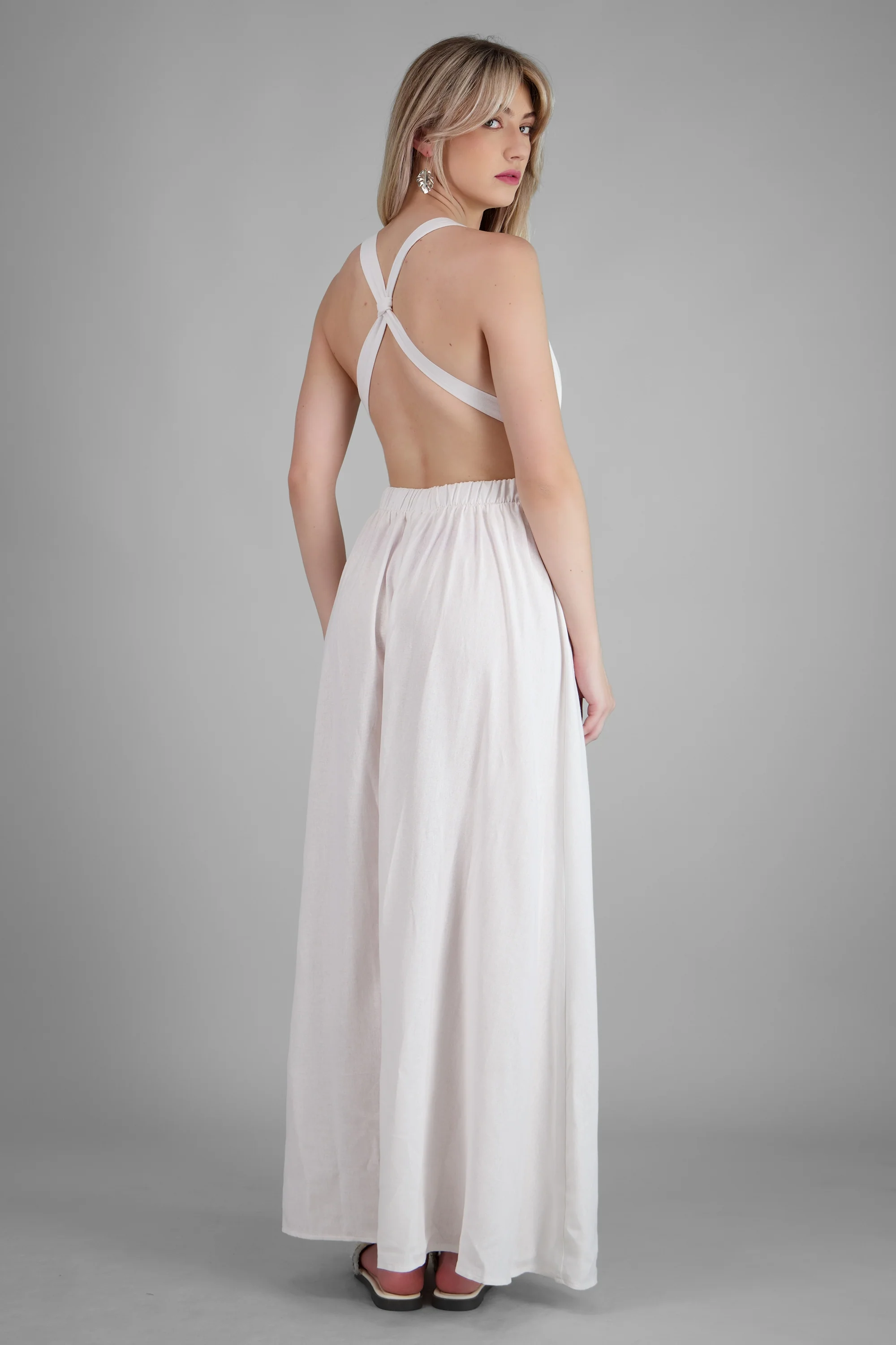 Vestido ligero maxi cruzado - Image 4