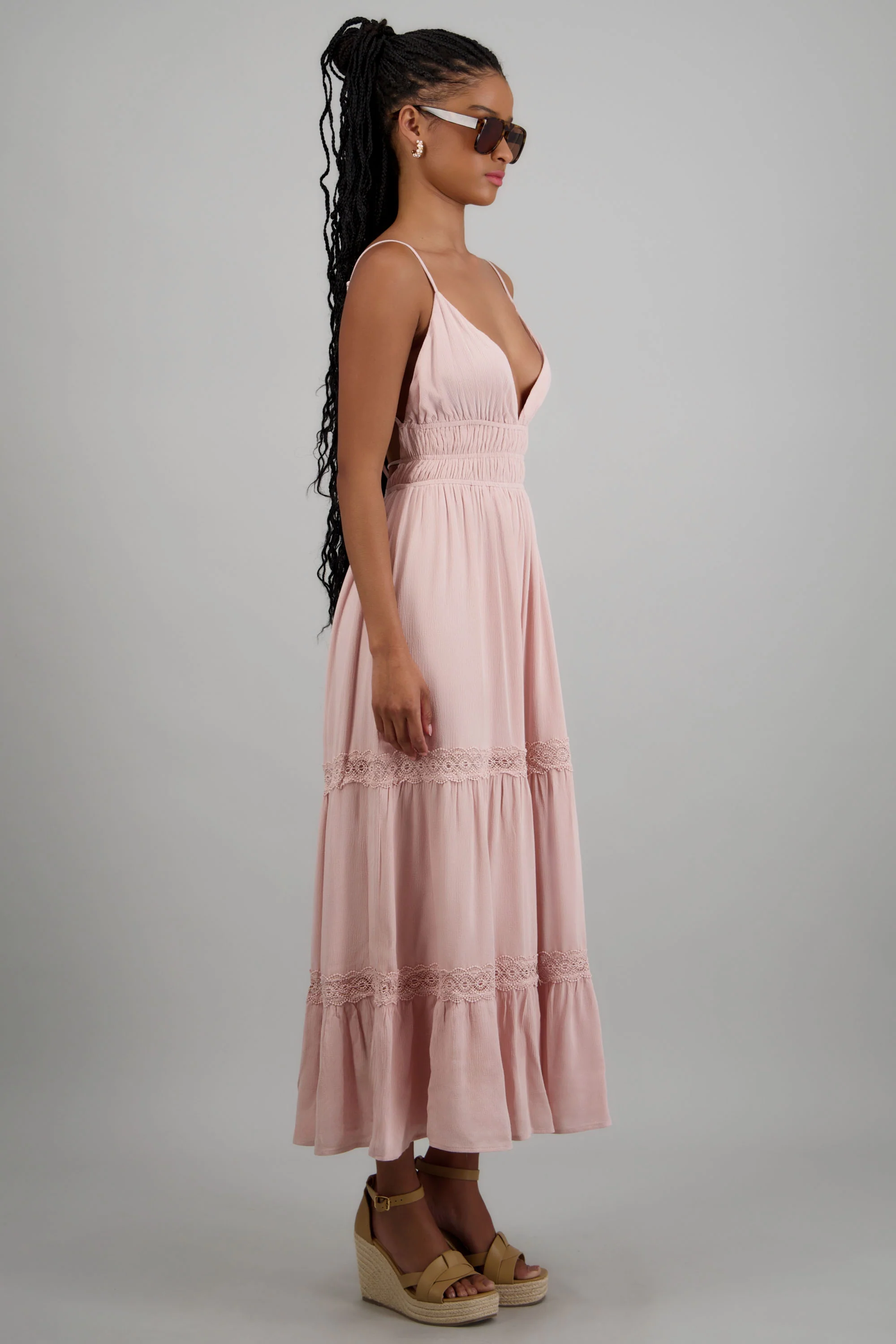 Vestido liso maxi - Image 3