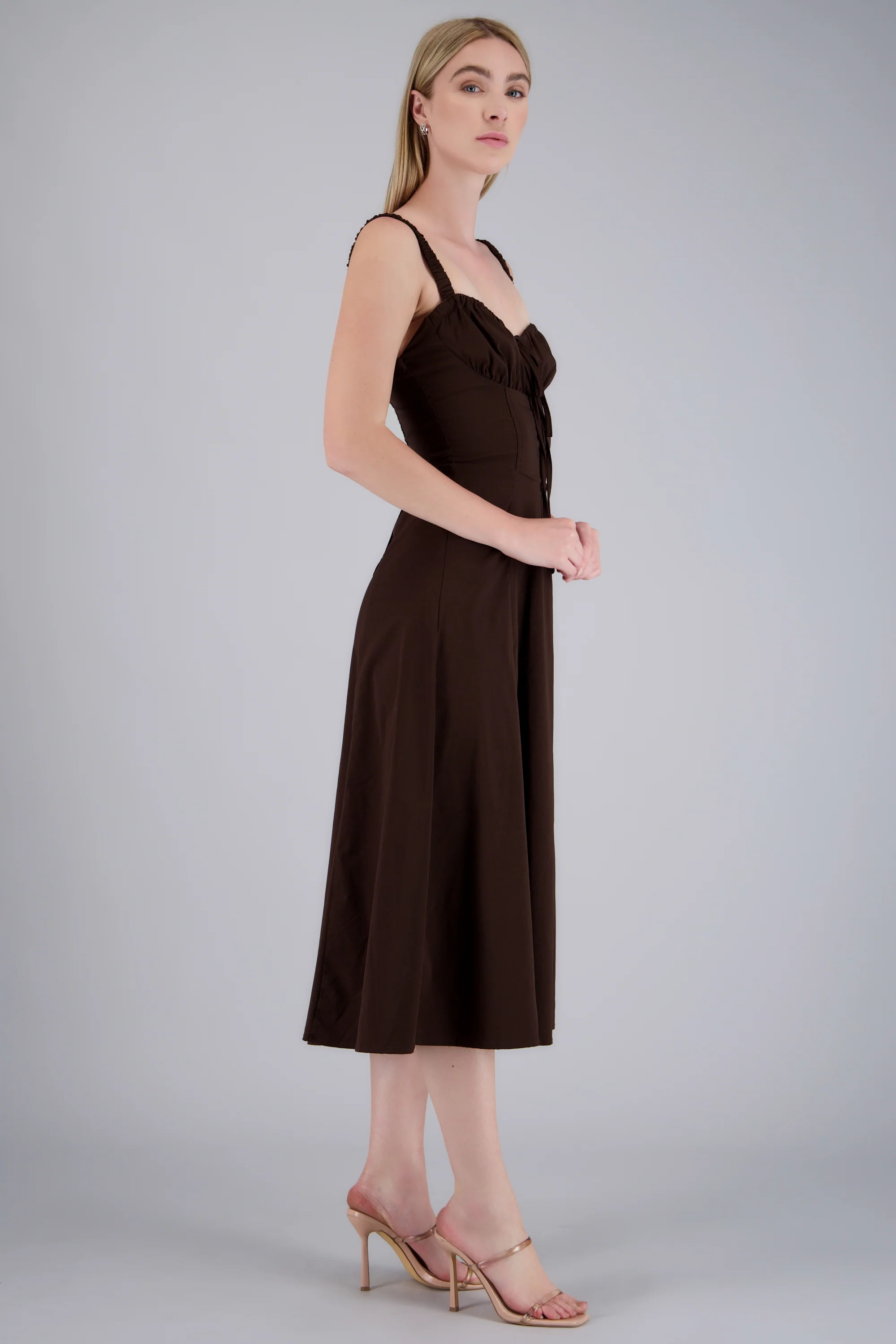 Vestido liso maxi - Image 3