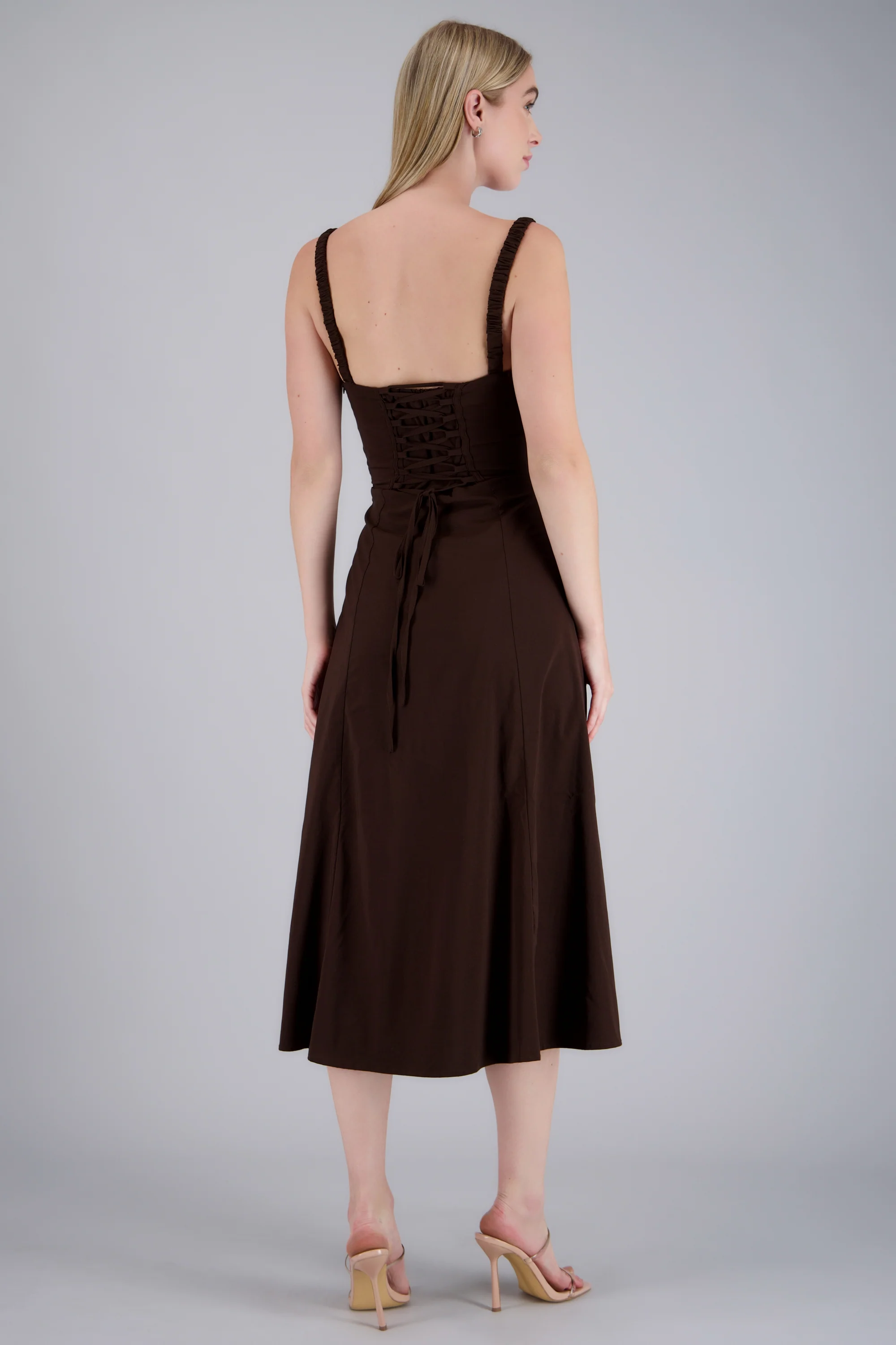 Vestido liso maxi - Image 4